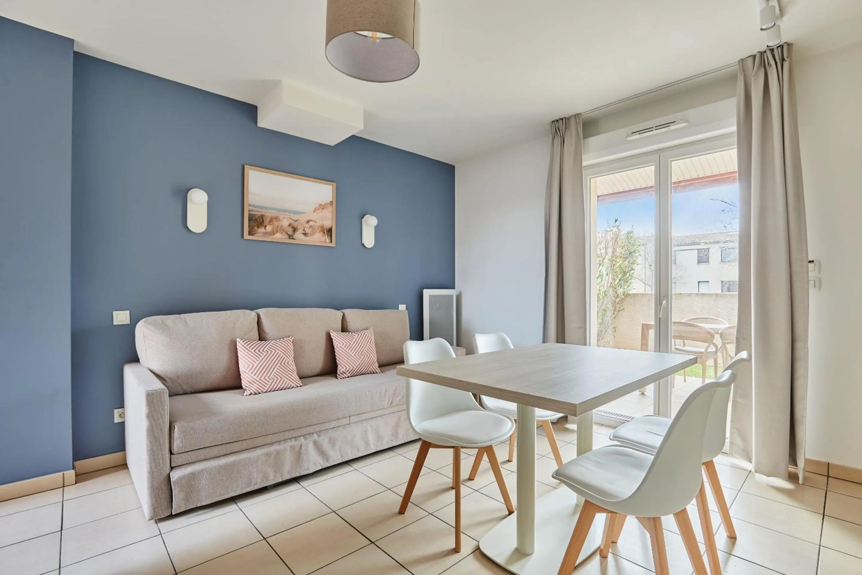 Seating area in Résidence Odalys Le Mas des Flamants