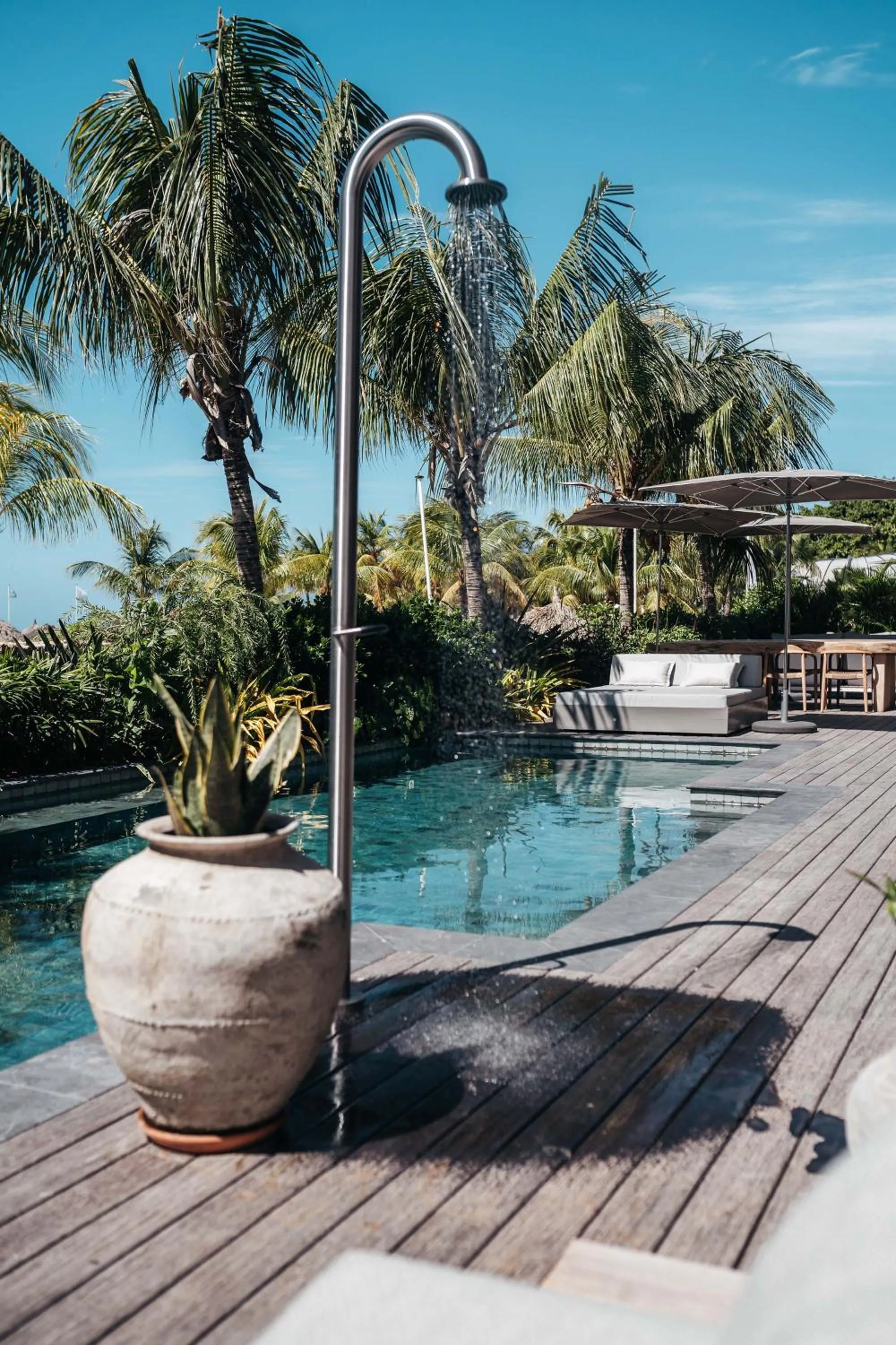 Shower in Kontiki Beach Resort