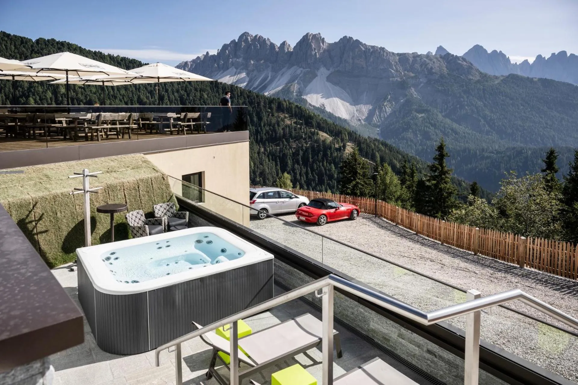 Hot Tub in Berghotel Schlemmer