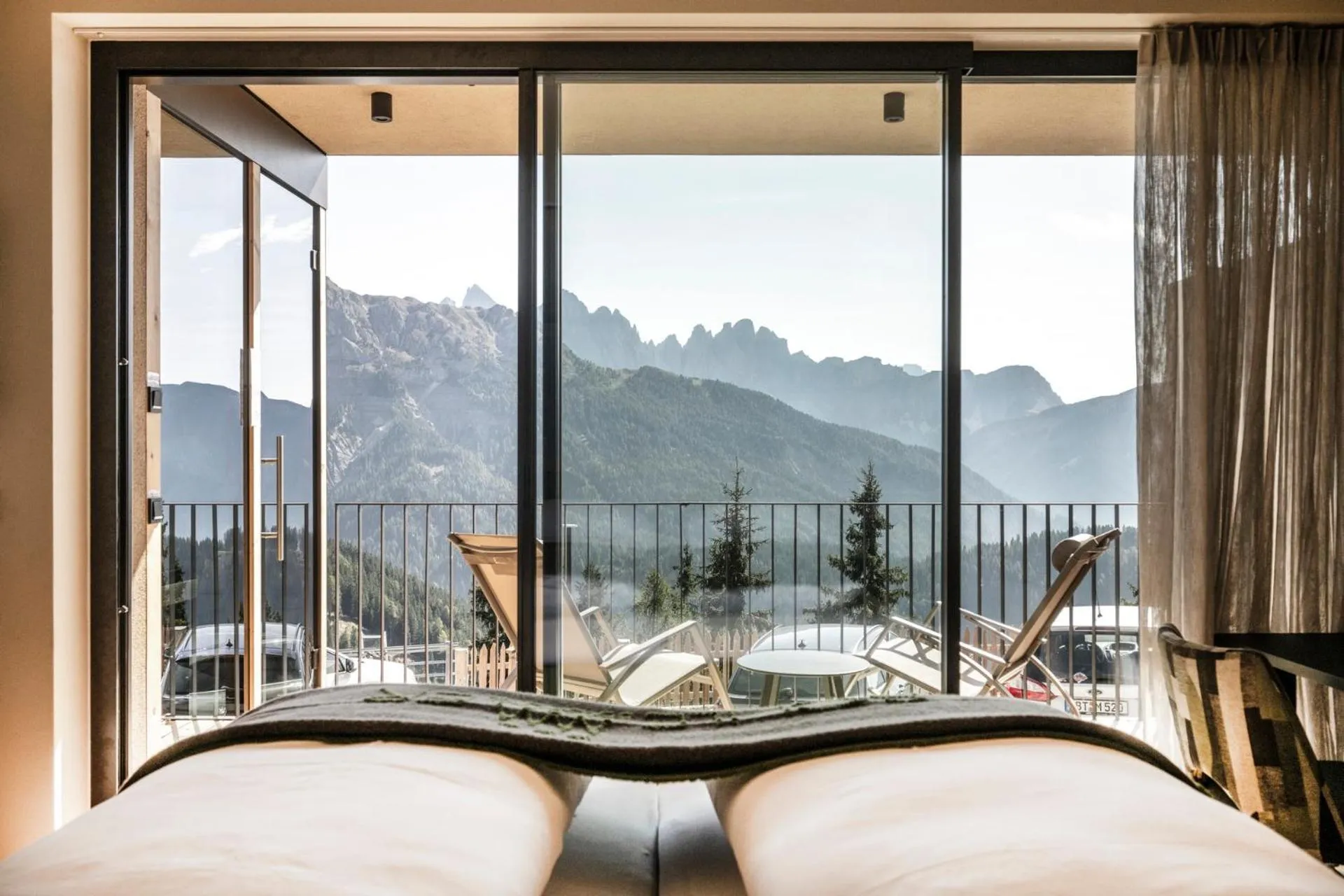 Bed in Berghotel Schlemmer