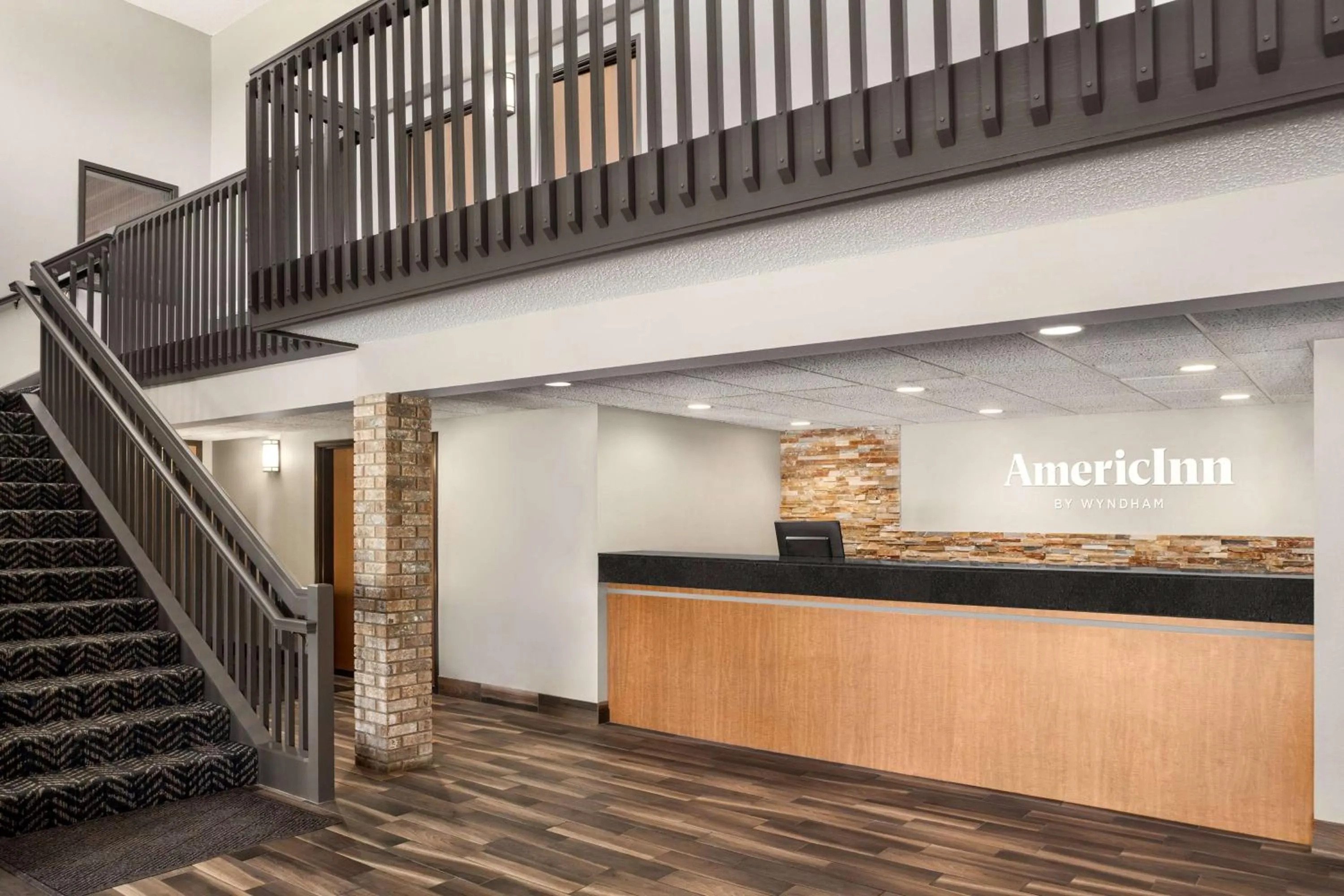 Lobby or reception in AmericInn by Wyndham Sauk Centre