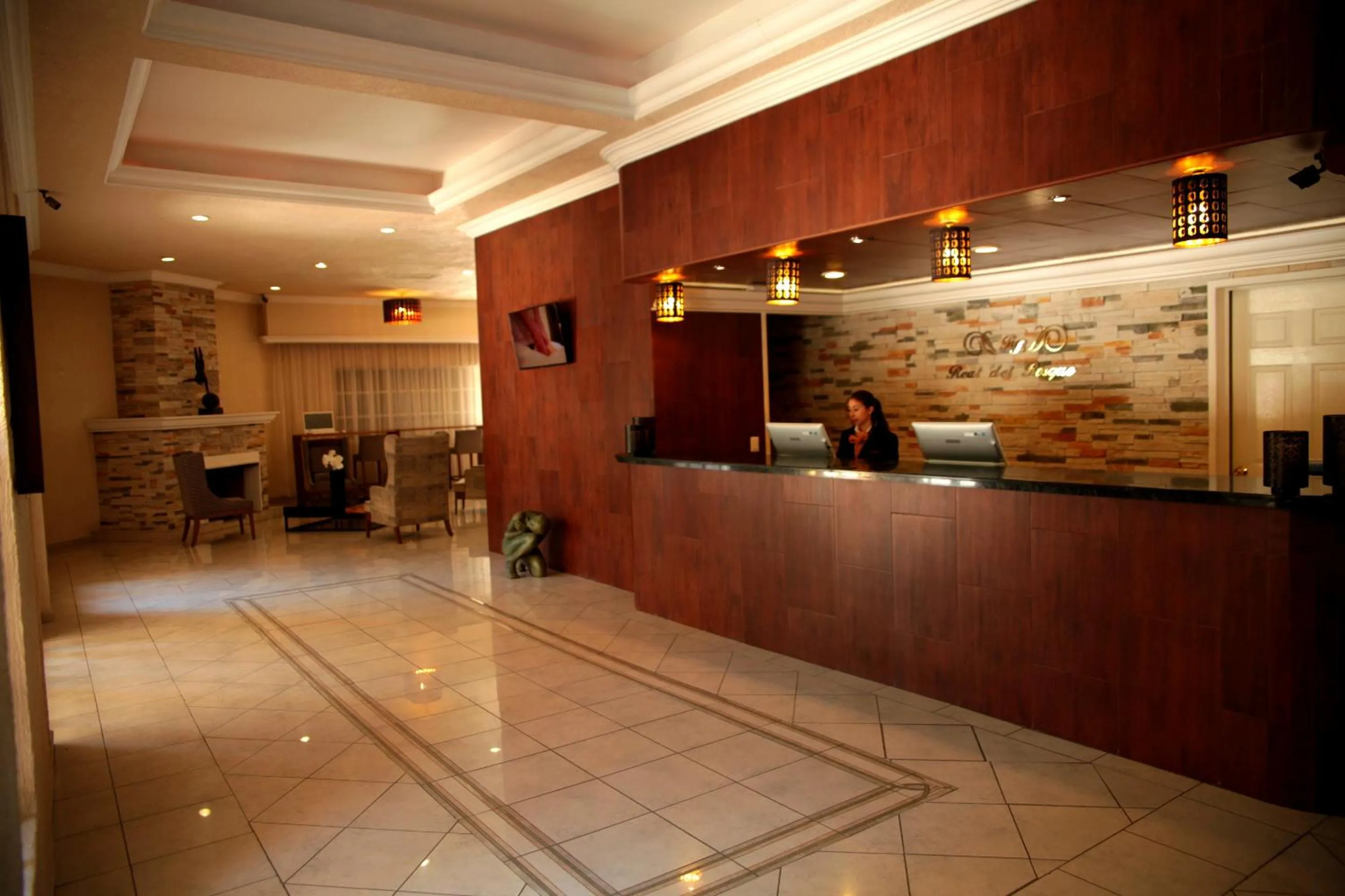 Lobby or reception in Hotel Real del Bosque Golf and Spa