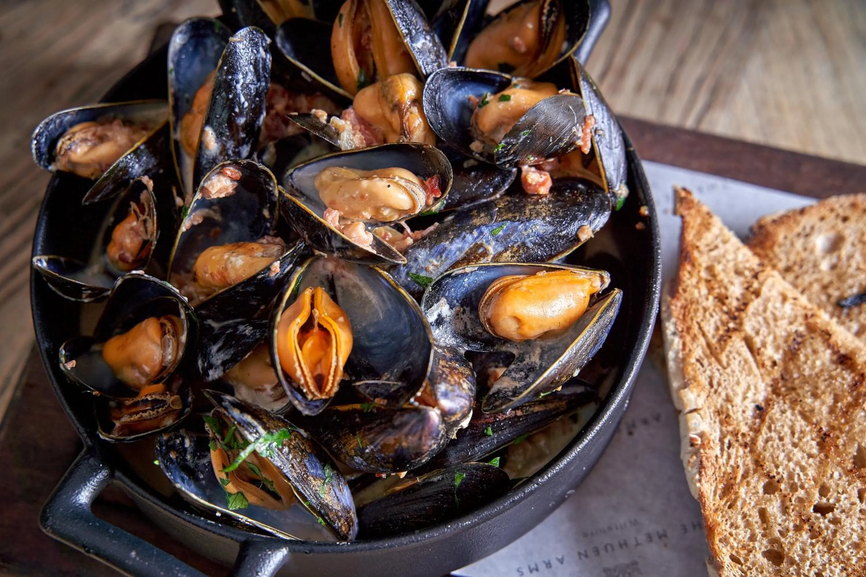 Food close-up in The Methuen Arms