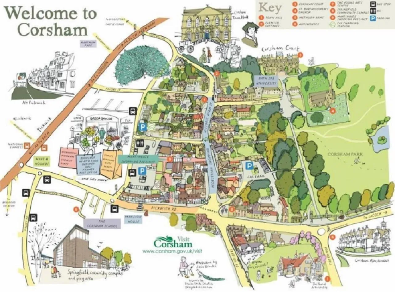 Location in The Methuen Arms