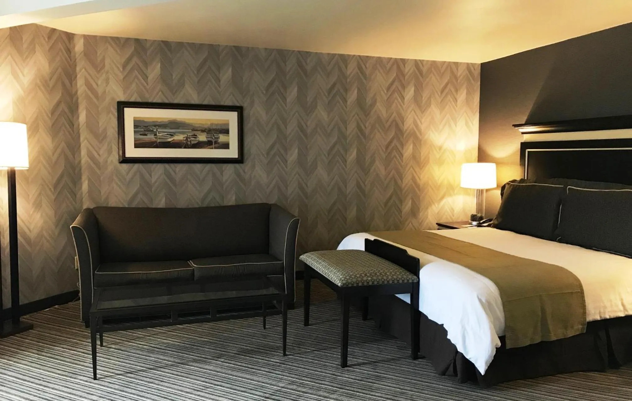 Bed in Pacifica Lighthouse Hotel Trademark Collection by Wyndham