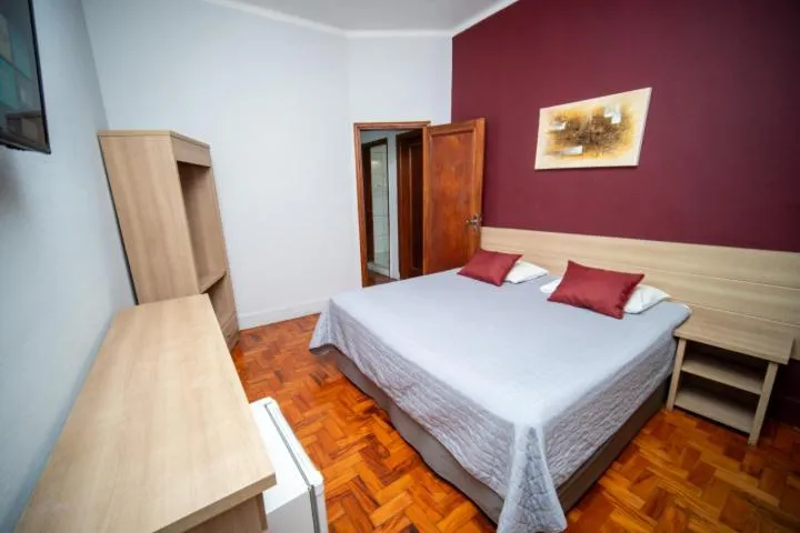 Bedroom, Bed in Hotel Euro Suite Poços de Caldas By Nacional Inn