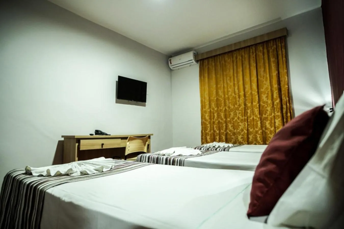 Bedroom, Bed in Hotel Euro Suite Poços de Caldas By Nacional Inn