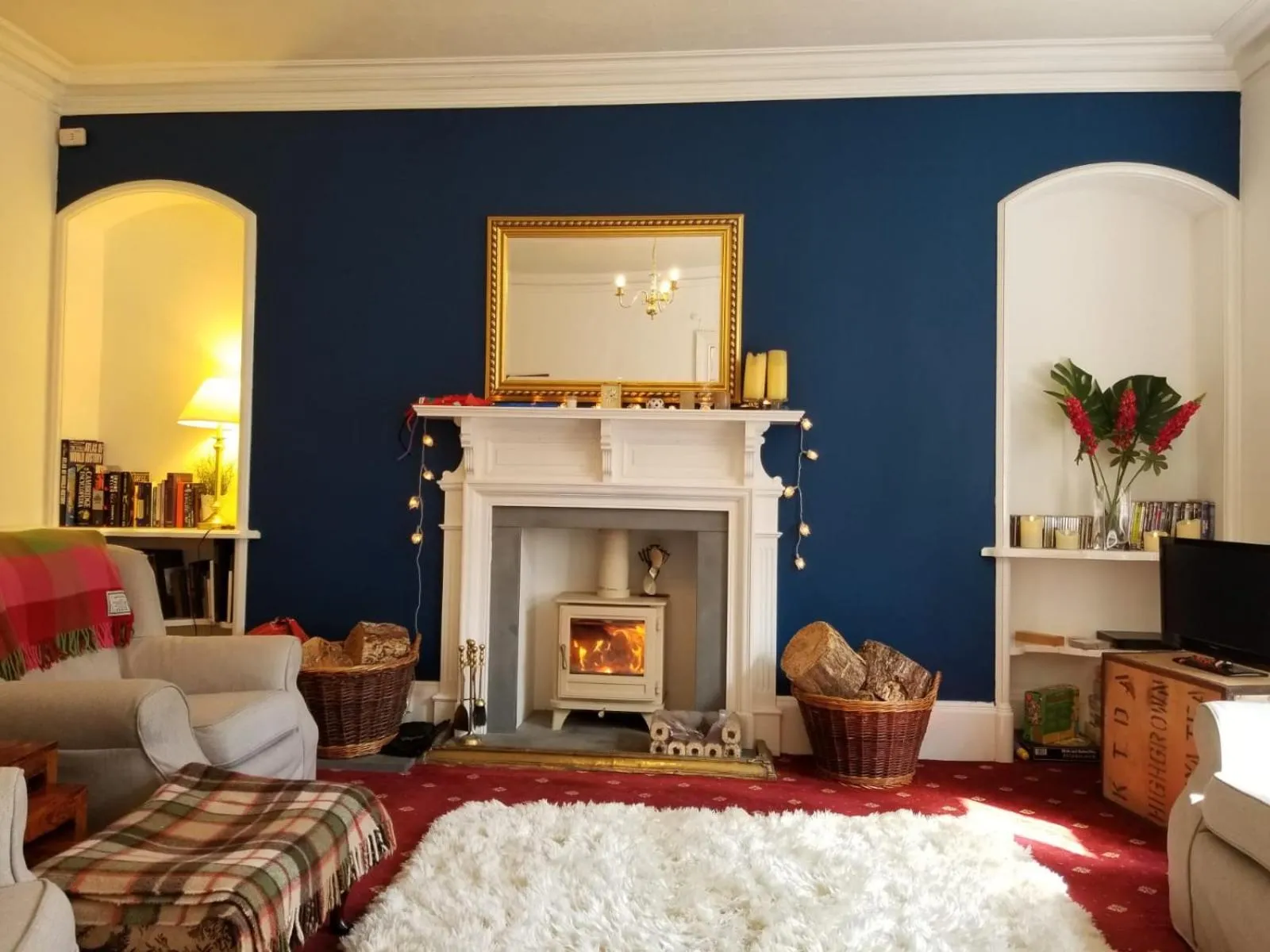 Living room in Glenan Lodge Self Catering