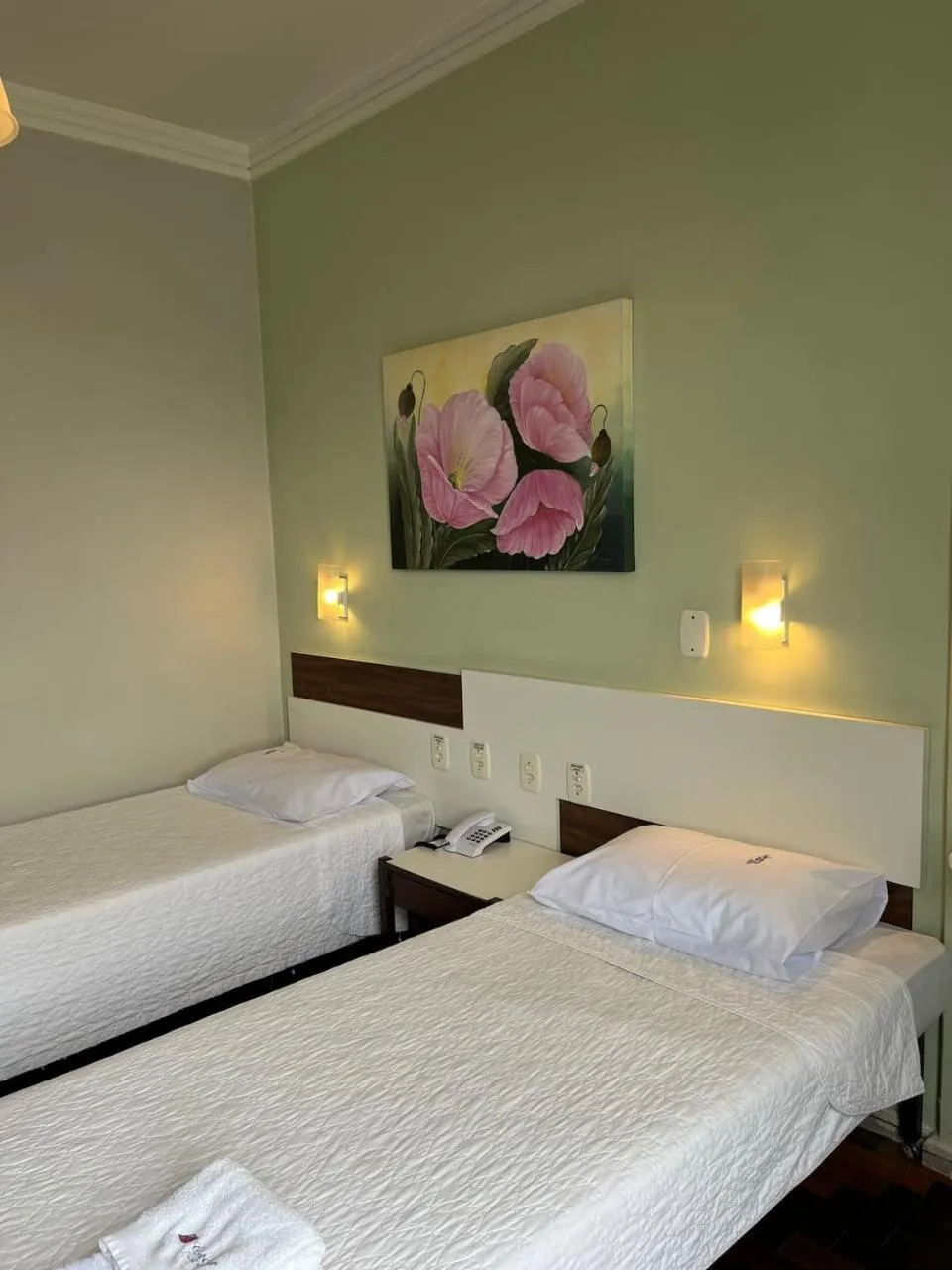 Bed in Oscar Palace Hotel - Centro de Tubarão