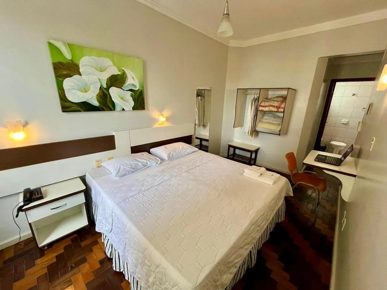 Bed in Oscar Palace Hotel - Centro de Tubarão