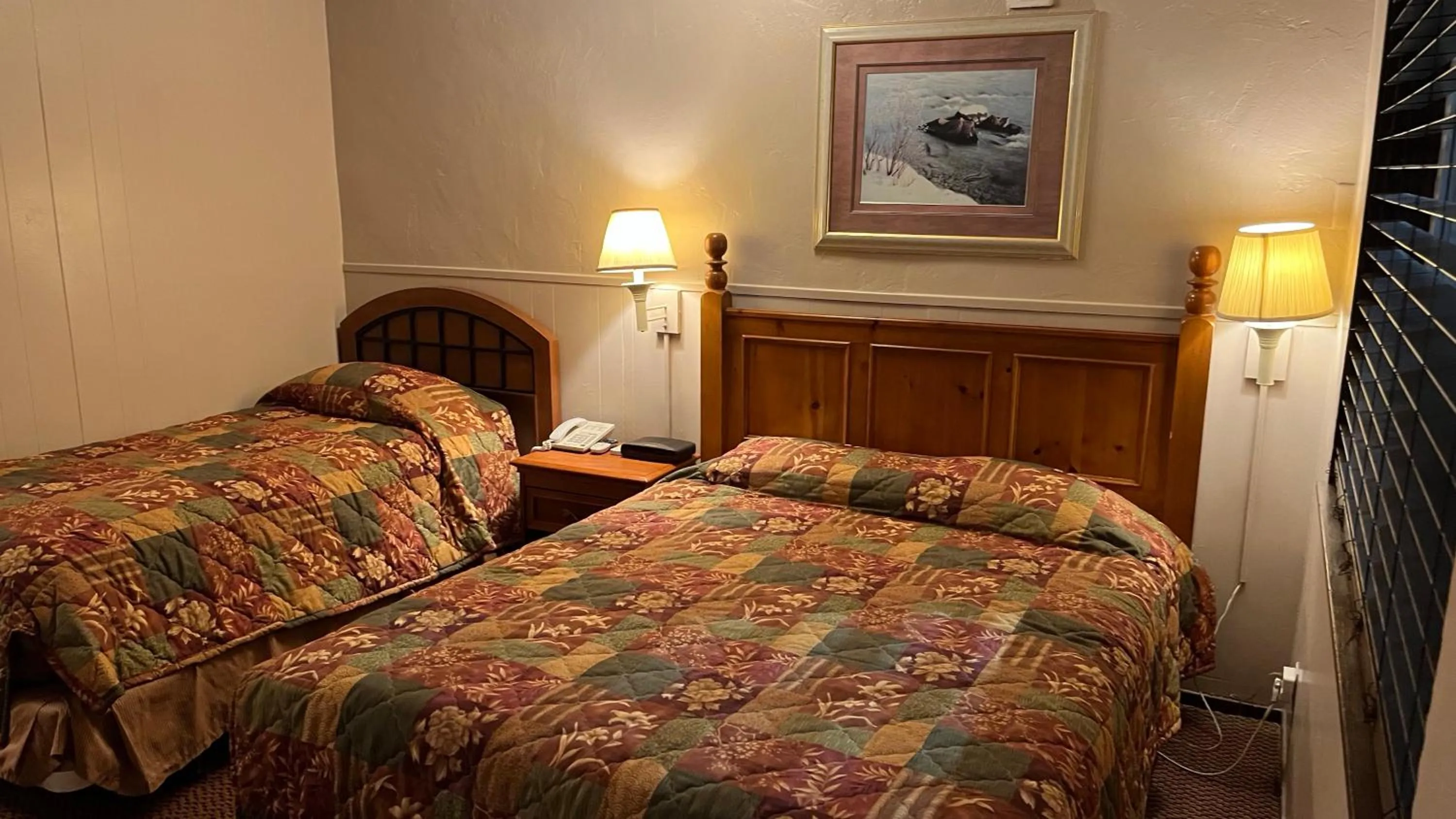 Bed in Jumping Frog Motel