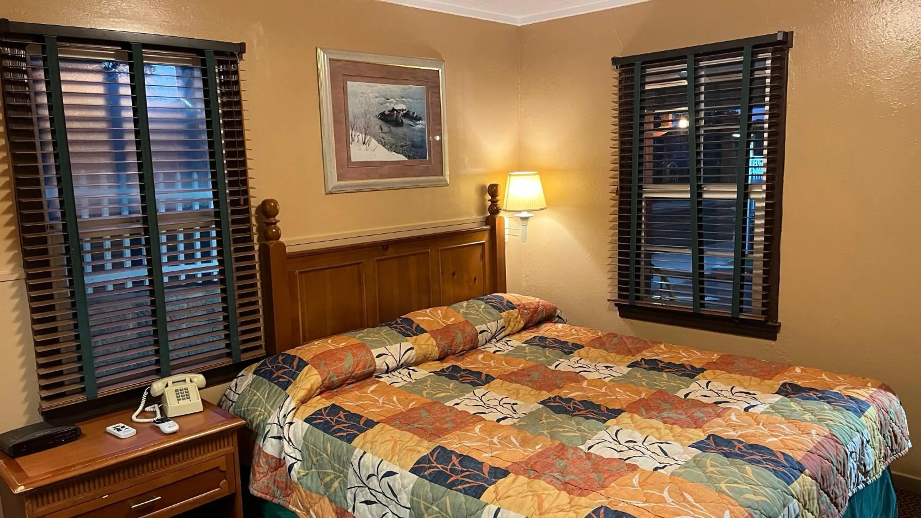 Bed in Jumping Frog Motel