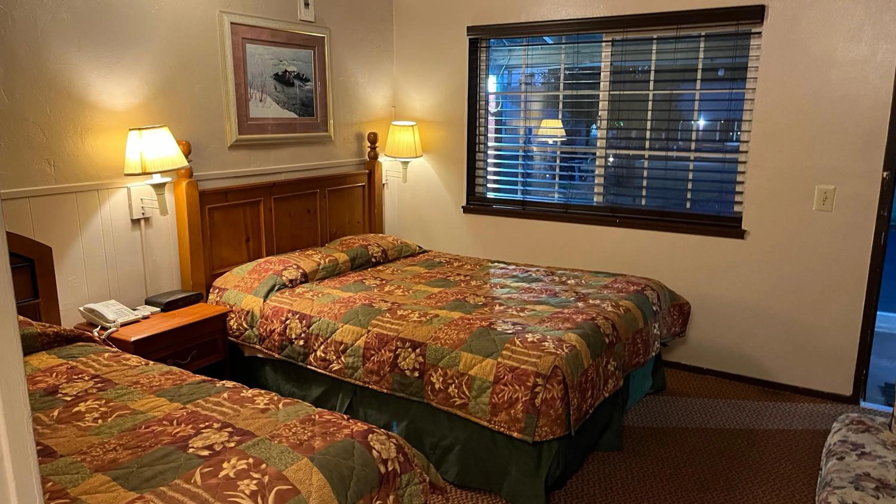 Bed in Jumping Frog Motel