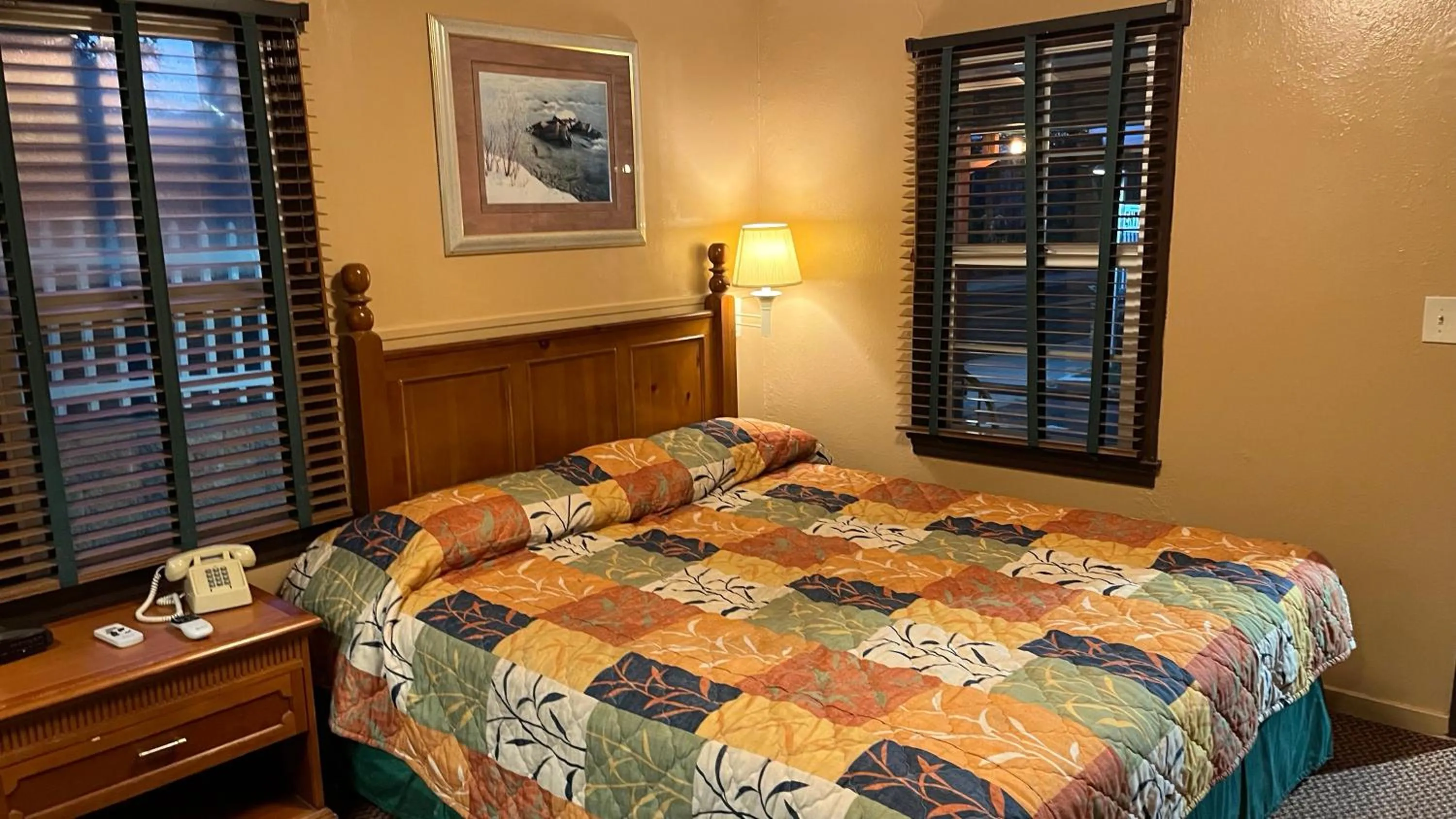 Bed in Jumping Frog Motel