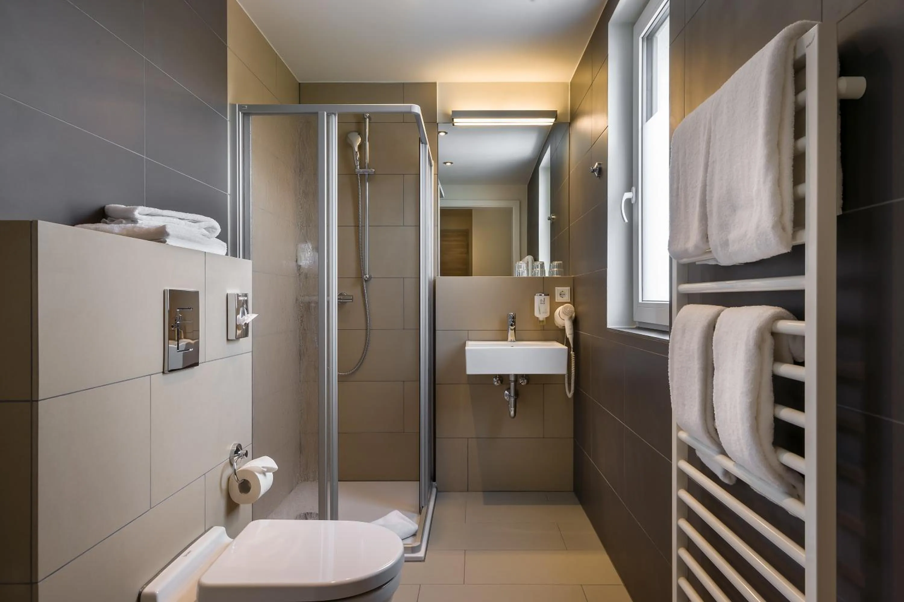 Shower in Signature East Hotel Apartment