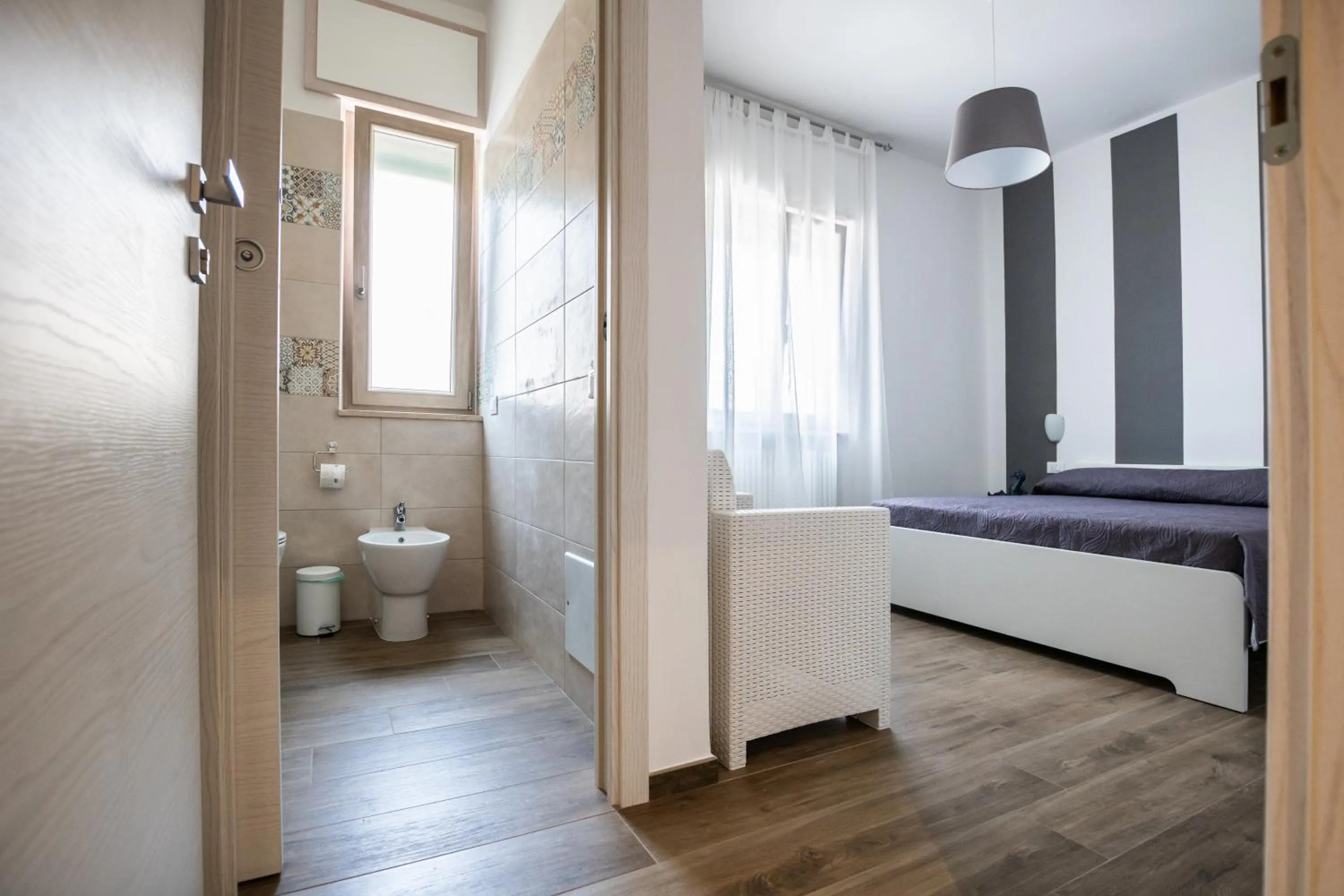 Bathroom, Bed in B&B Bellavista Gallipoli