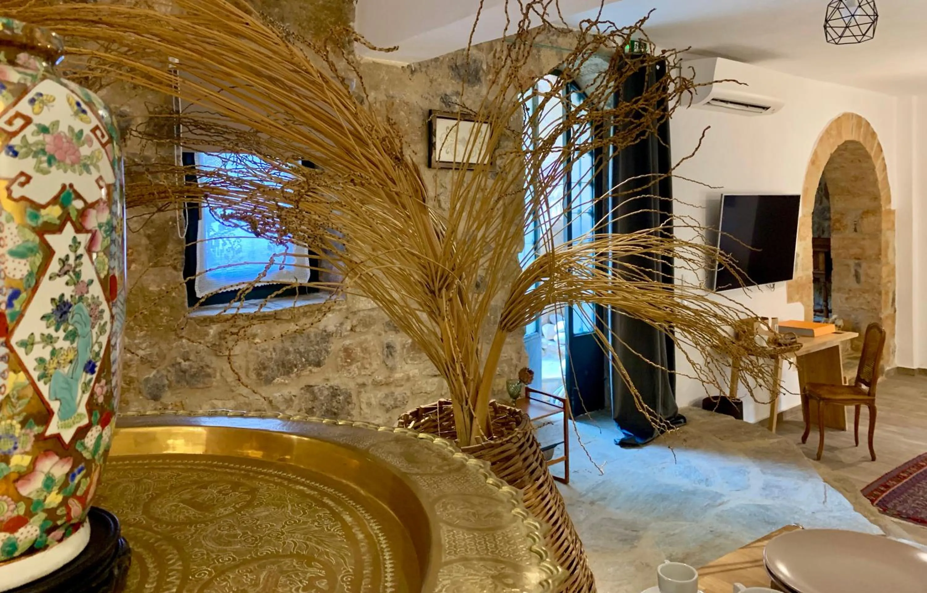 Decorative detail in Villa Vager Mani Hotel