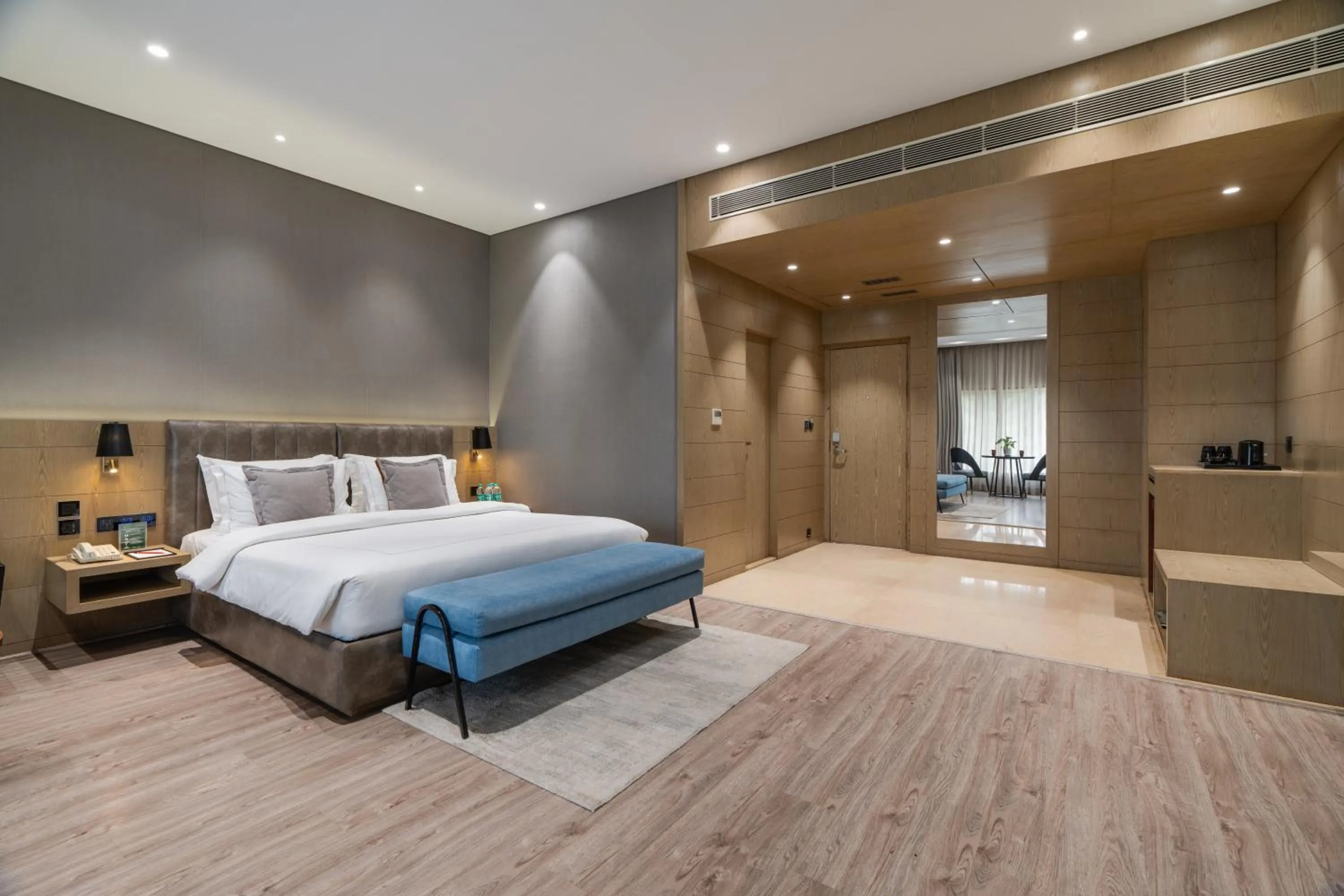 View (from property/room), Bed in Goldfinch Retreat Bangalore