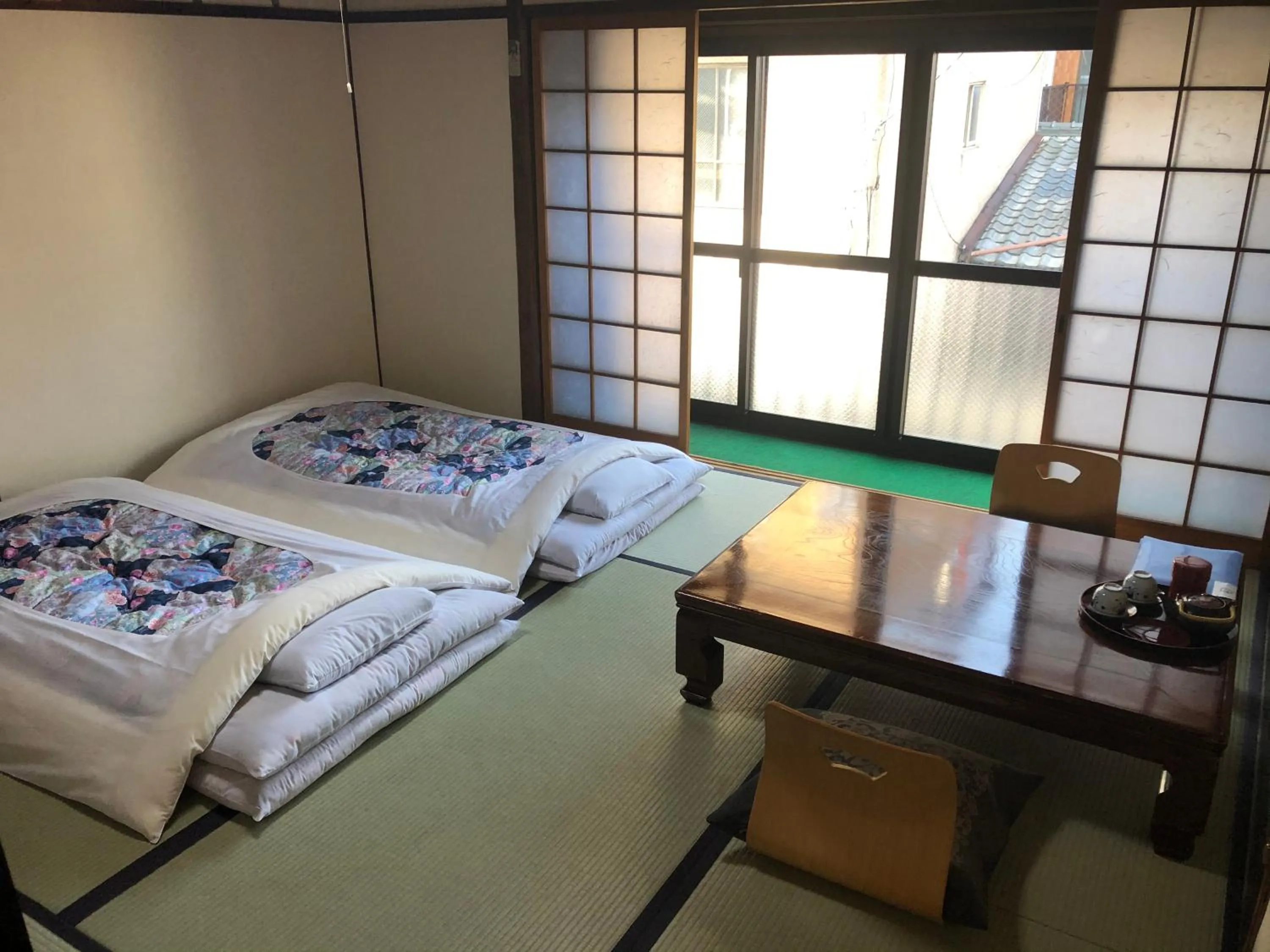 Bed in Takigawa Ryokan