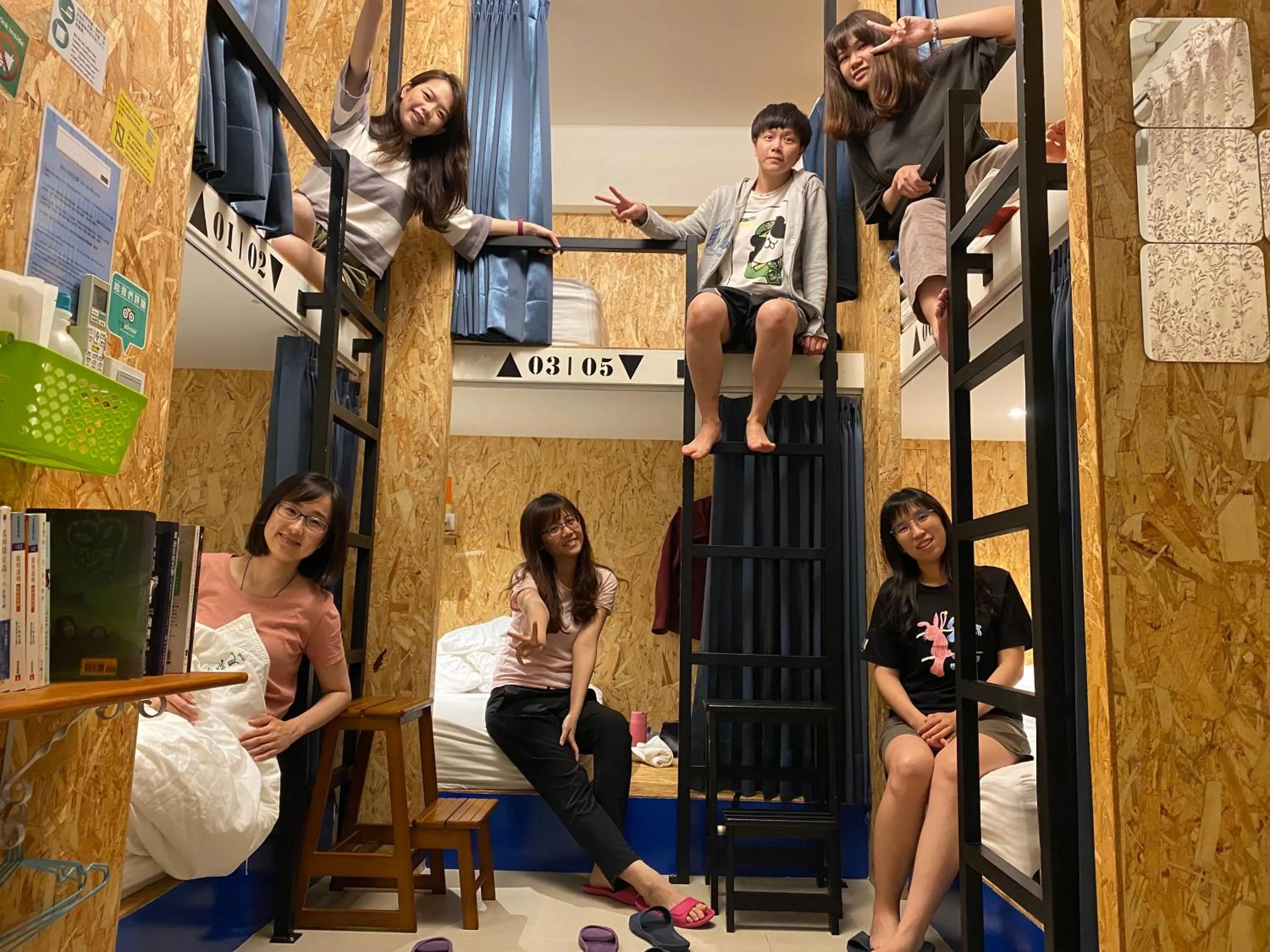 Family, Guests in Shining Forest Hostel