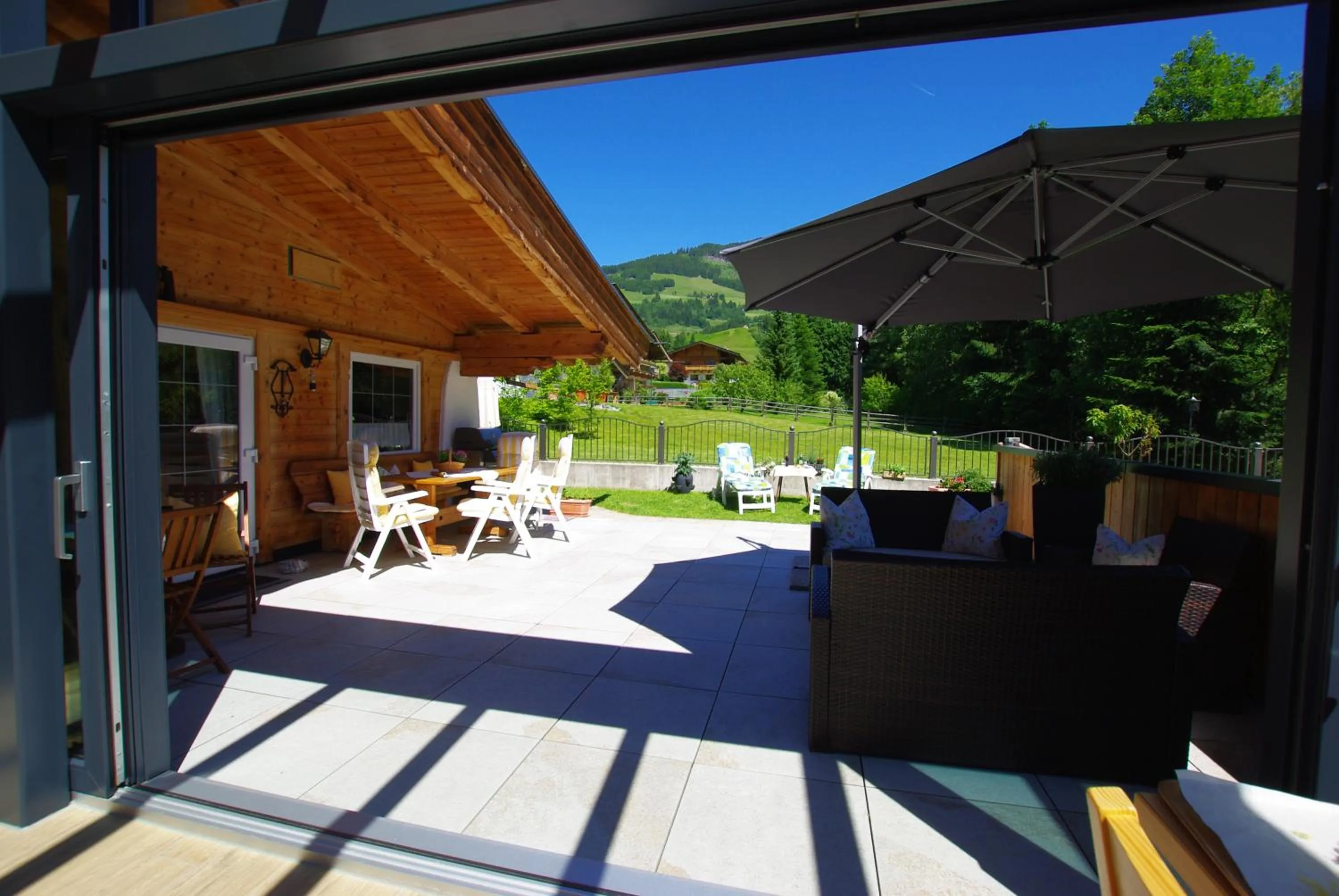 Balcony/Terrace in Hotel-Pension Heike