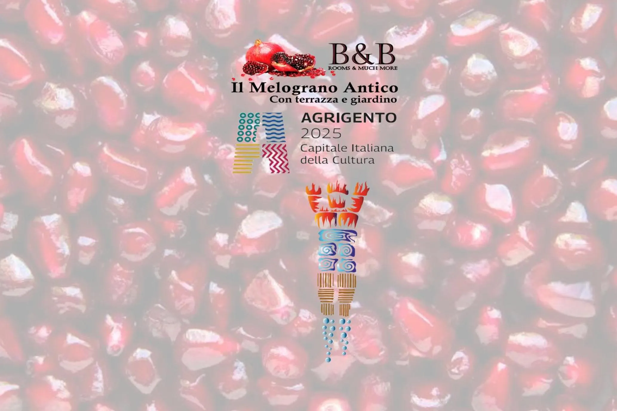 Property logo or sign in B&B Il Melograno Antico con Terrazza e Giardino