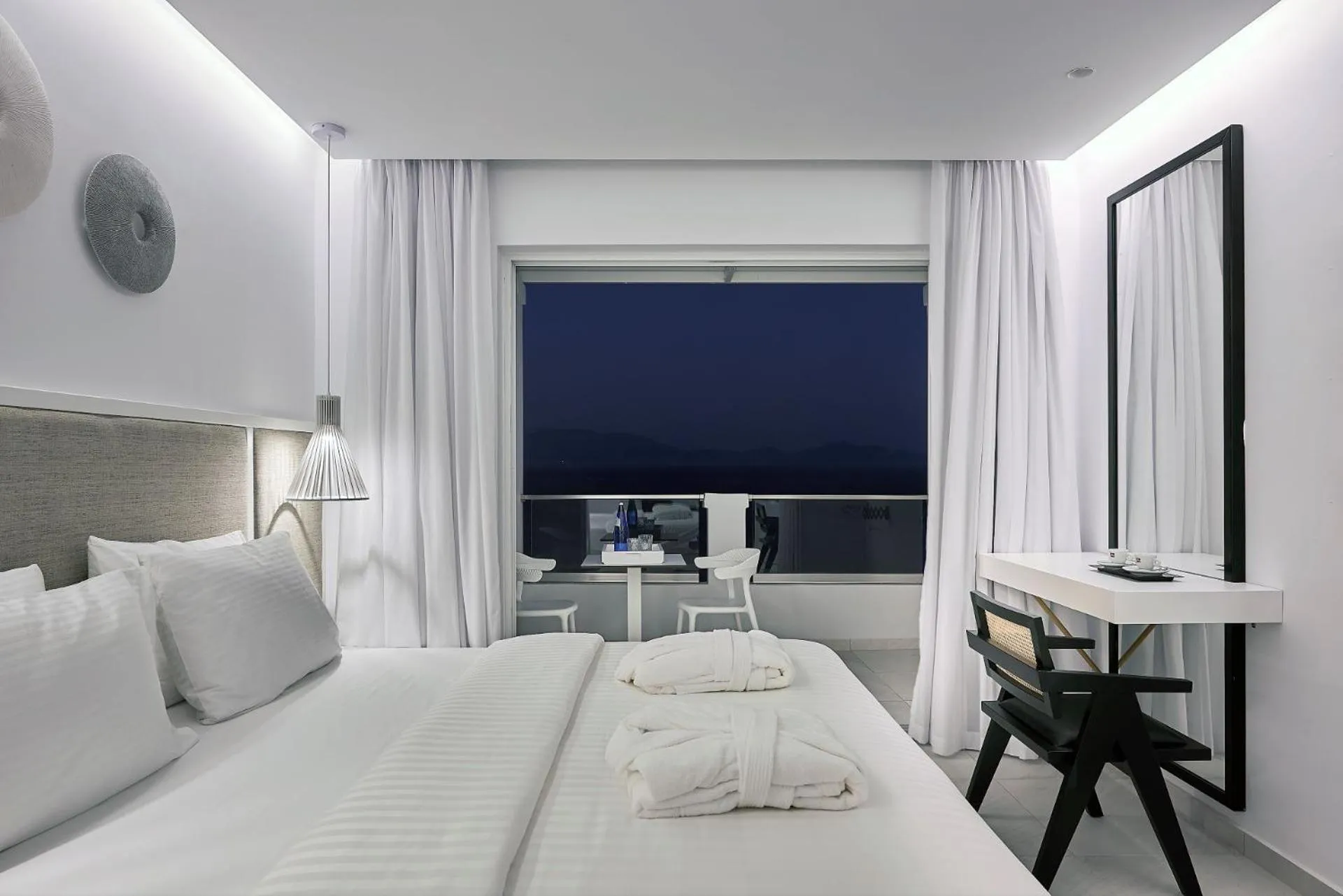 Bed in Dimitra Beach Hotel & Suites