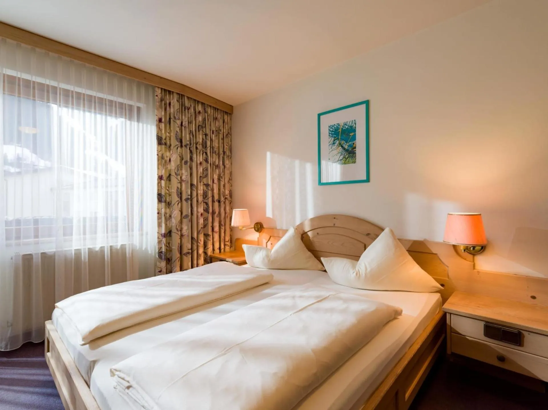 Bed in Hotel Sonnschein