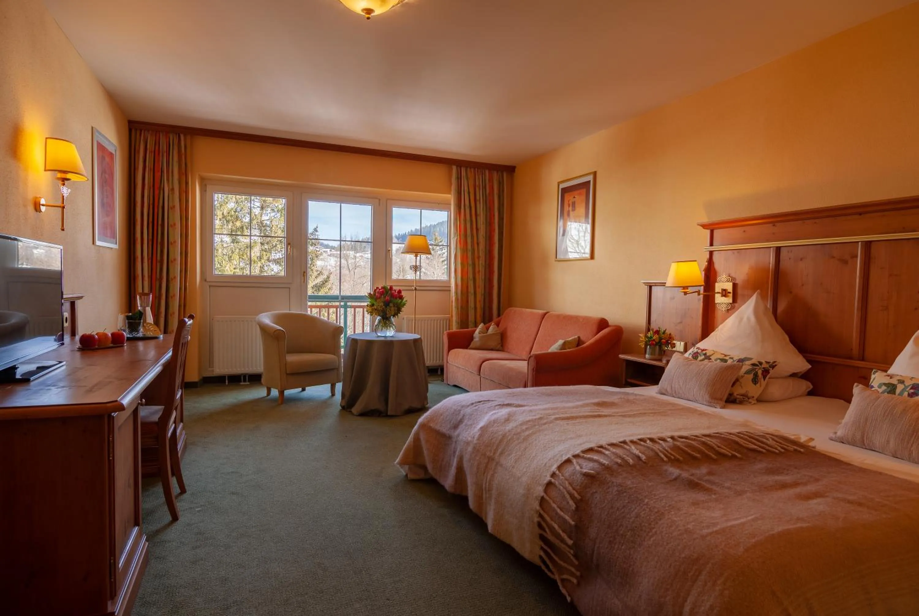 TV and multimedia, Bed in Hotel Sonnschein