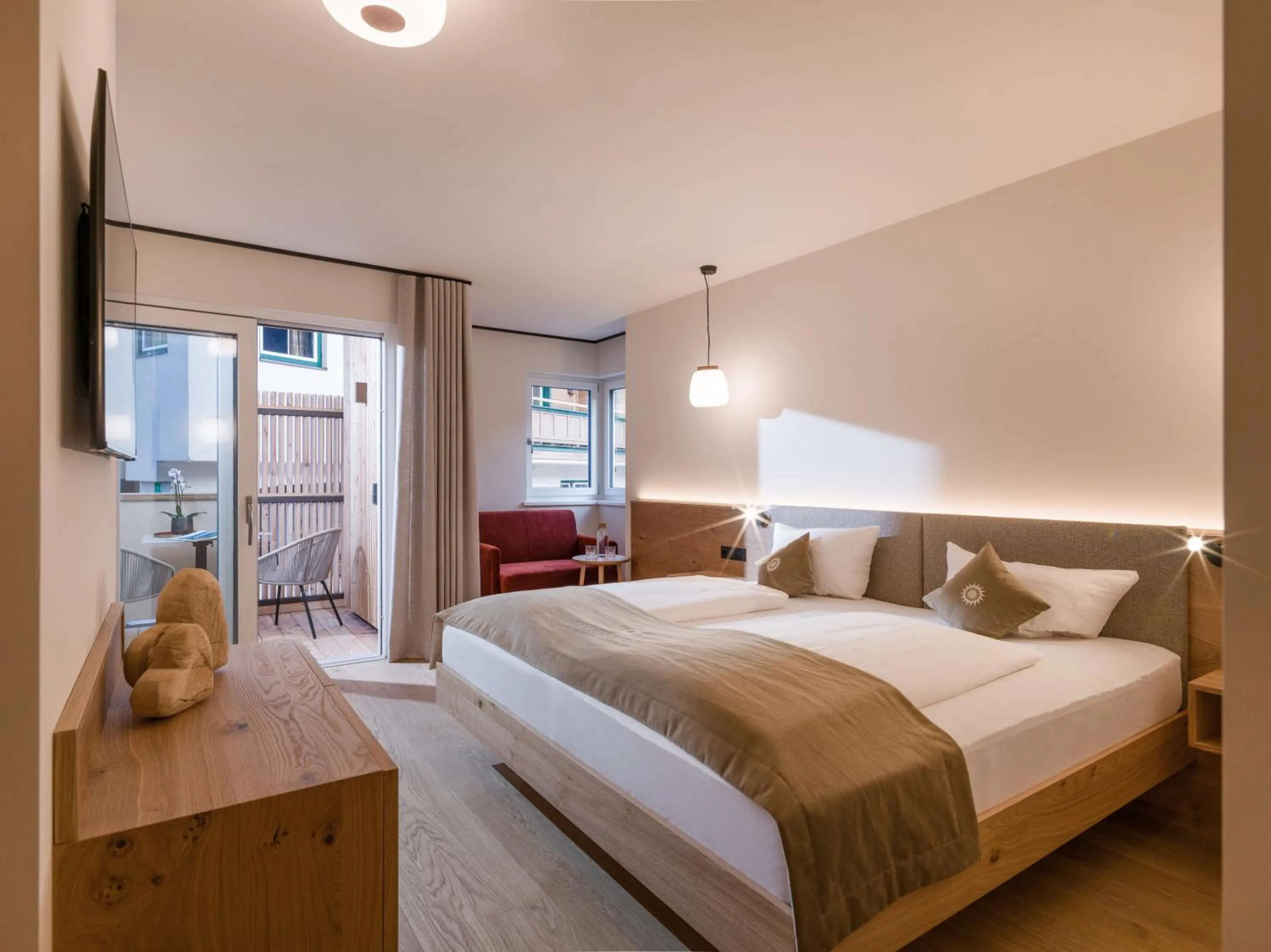 Bed in Hotel Sonnschein