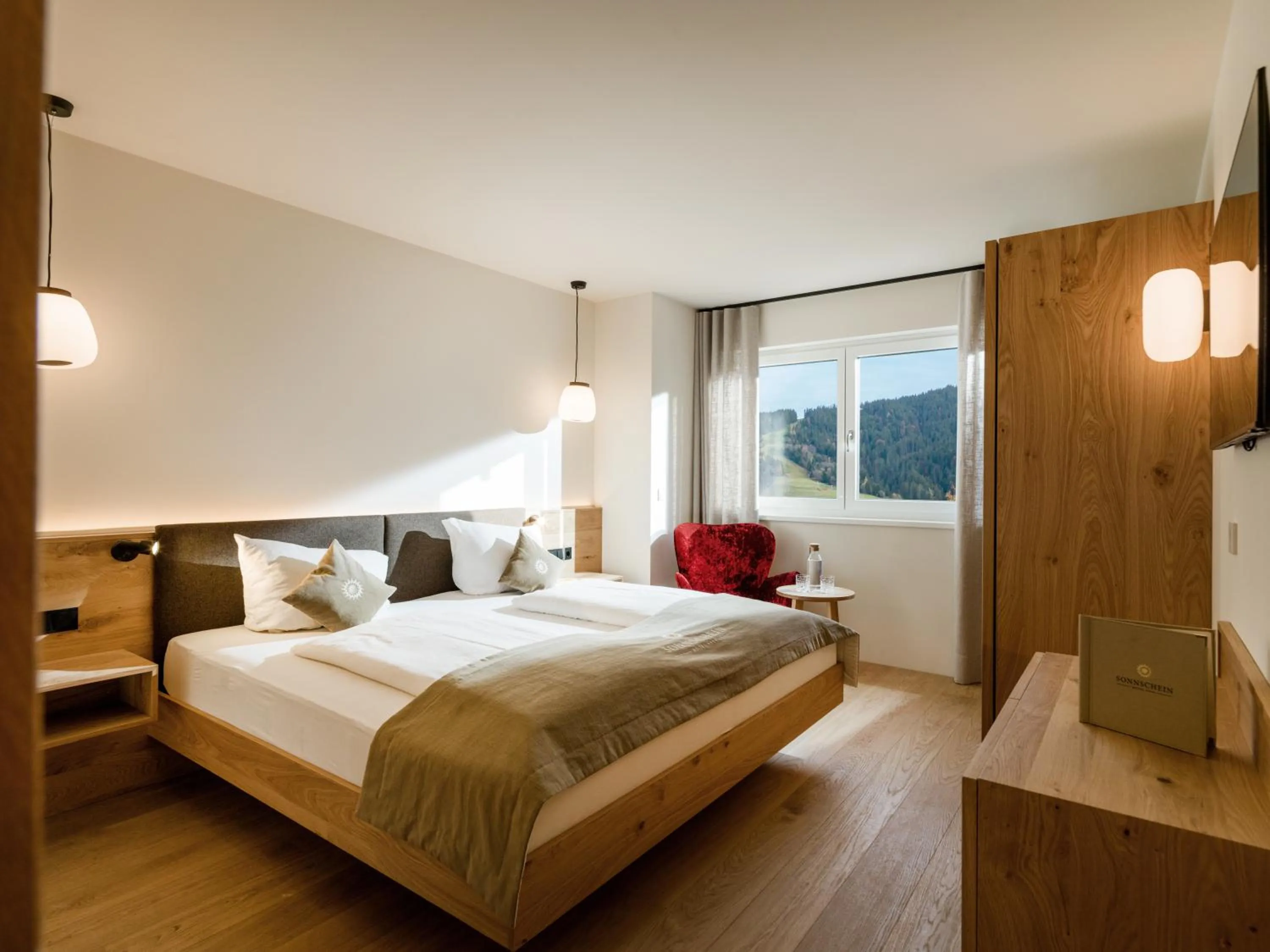 Bed in Hotel Sonnschein