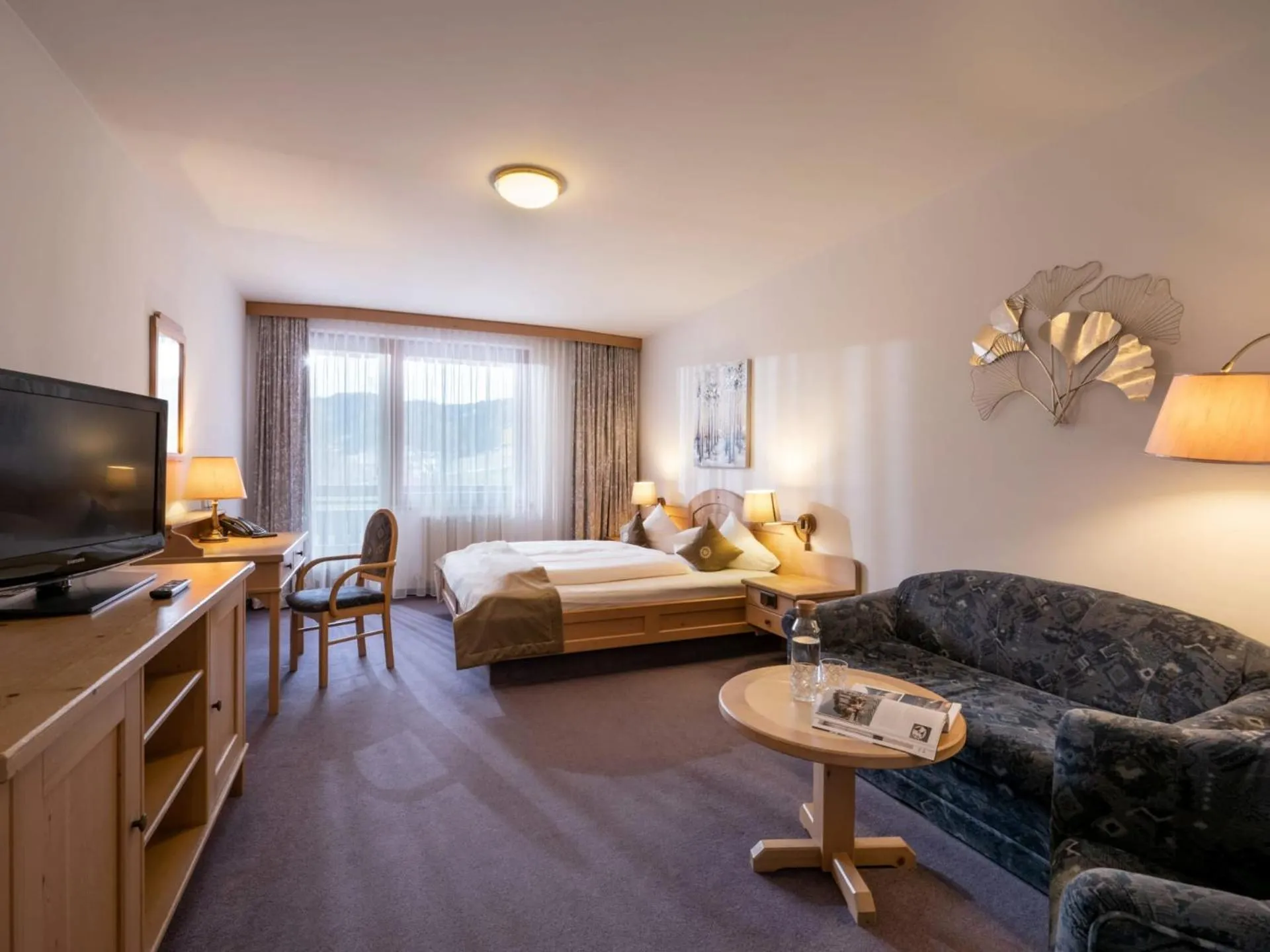 Bed in Hotel Sonnschein