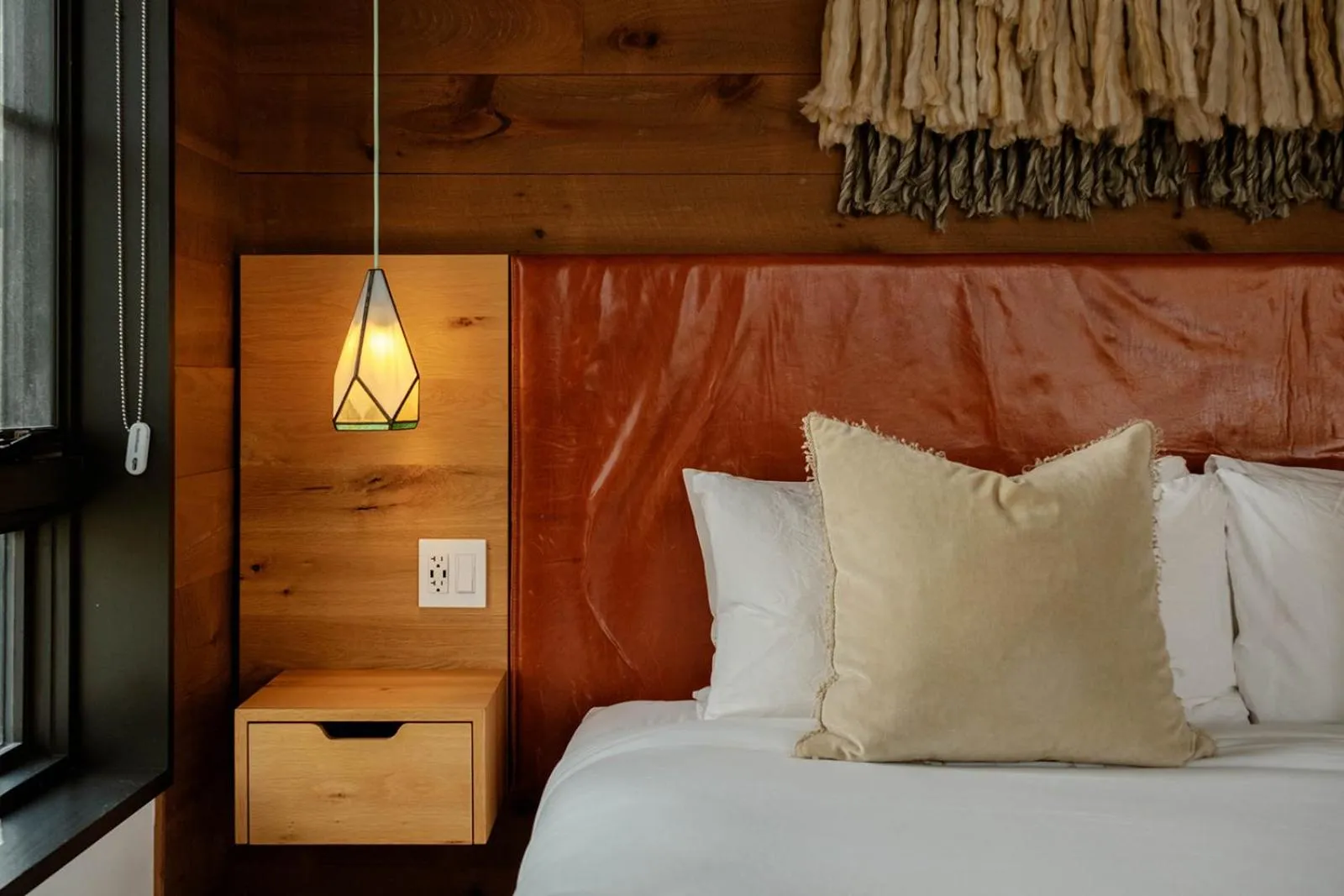 Decorative detail, Bed in Woodstock Way Hotel