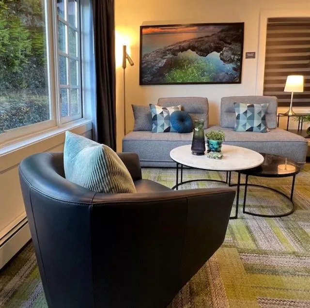 Seating area in Artisan Suites on Bowen