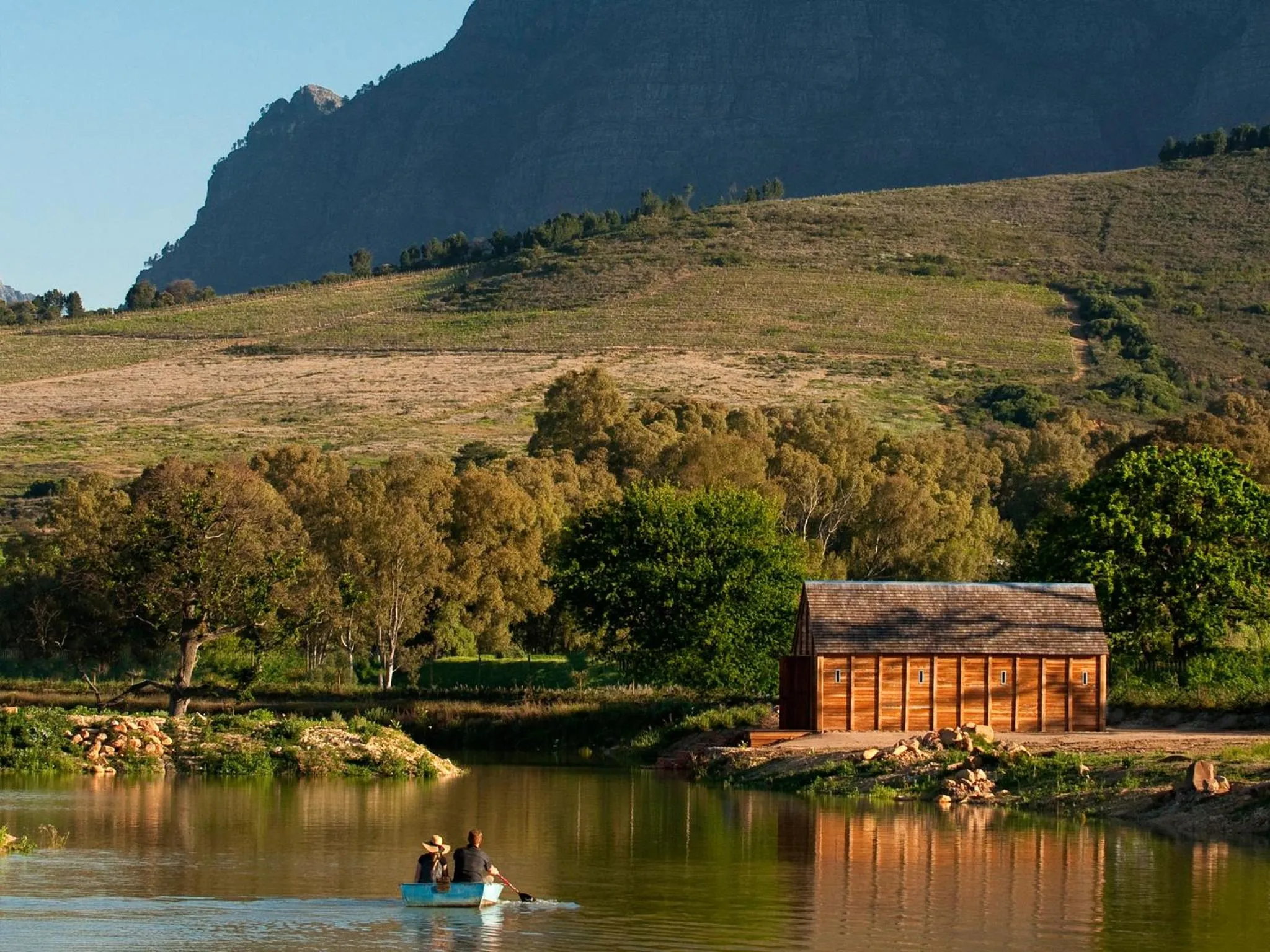 Canoeing in Babylonstoren