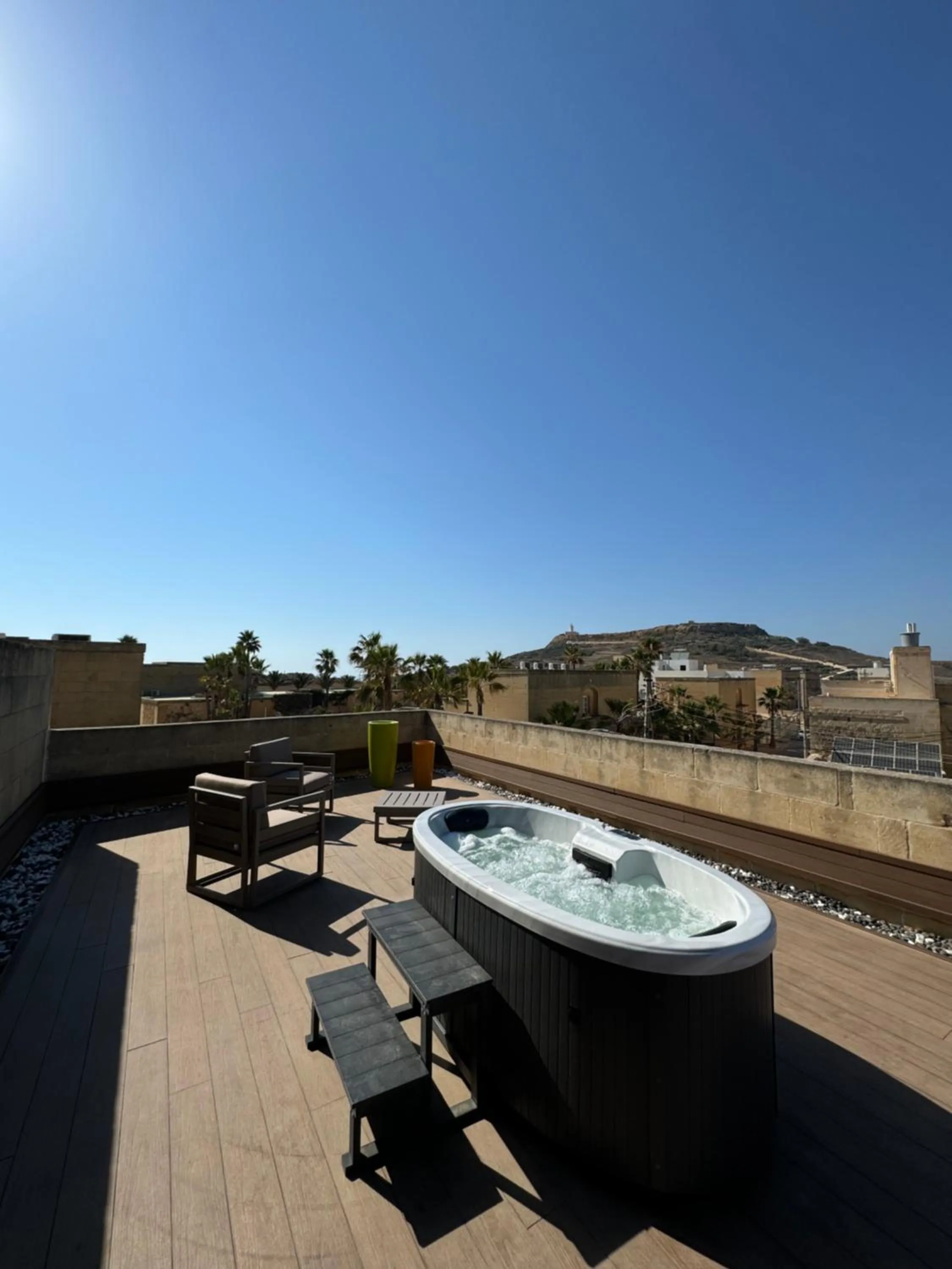 Hot Tub in Maria's B&B