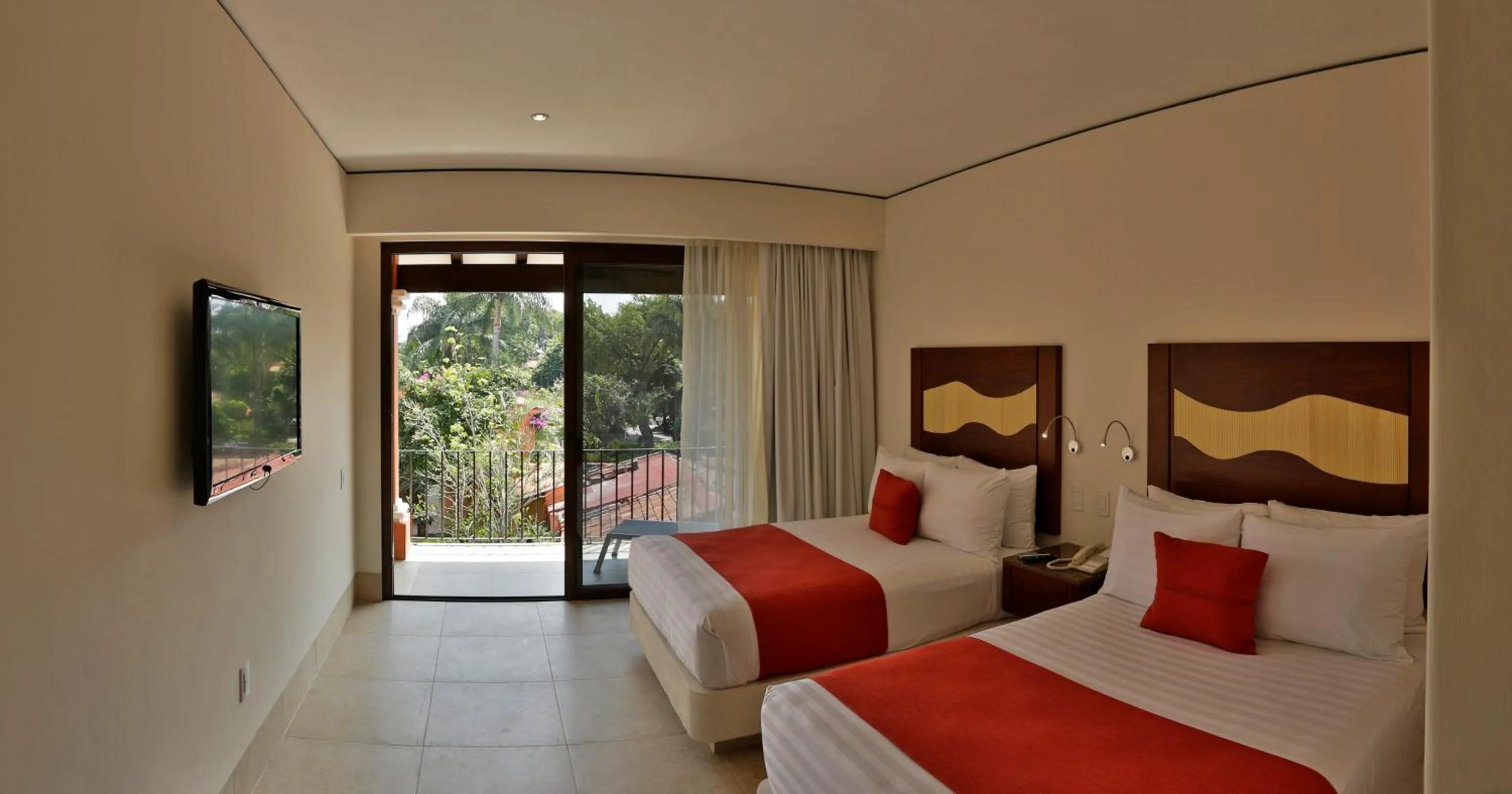 Bed in Hosteria Las Quintas Hotel Restaurante Bar