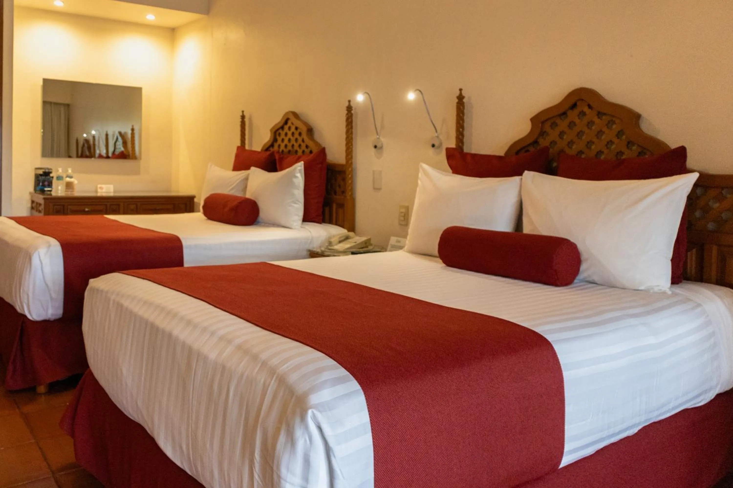 Bed in Hosteria Las Quintas Hotel Restaurante Bar