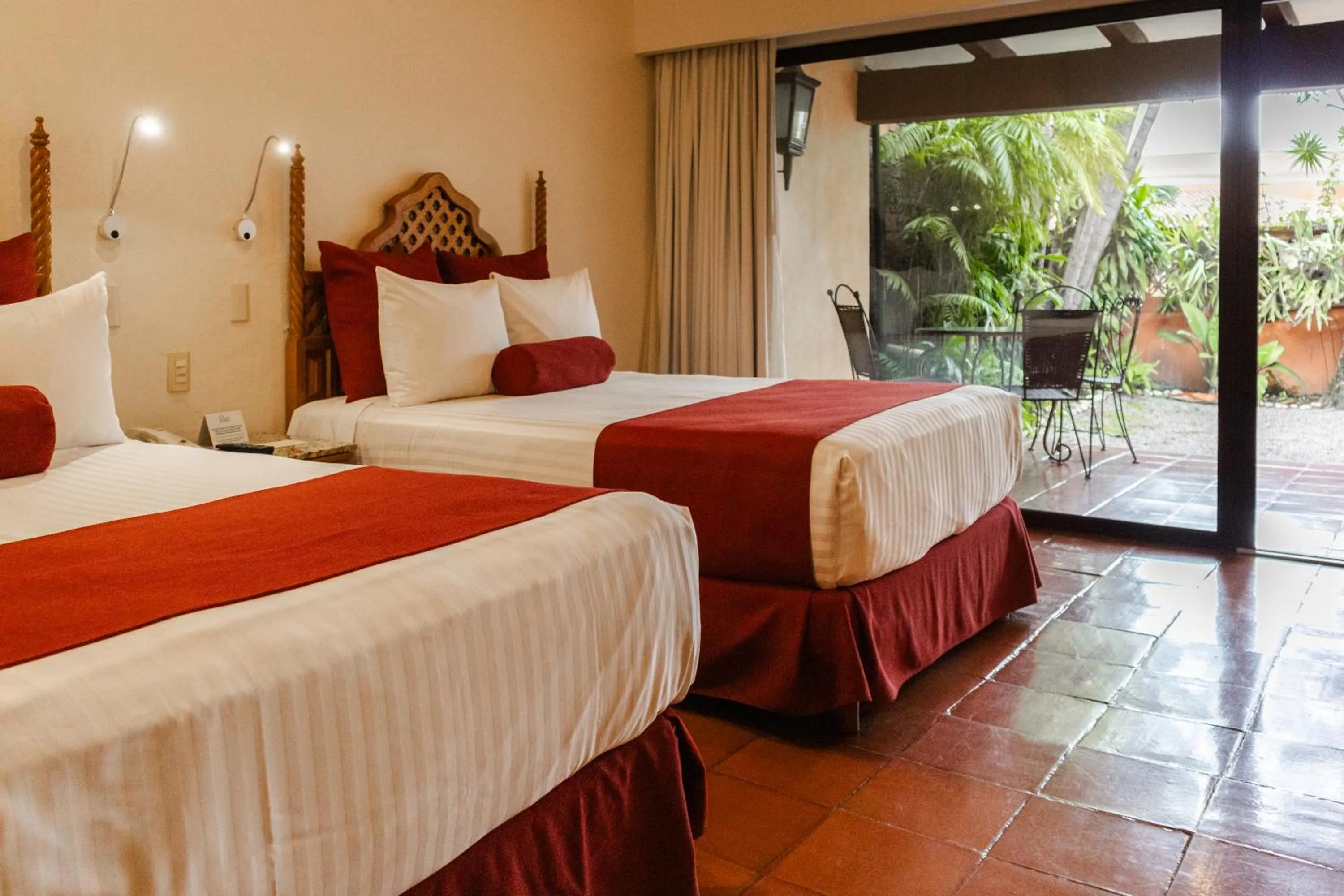 Bed in Hosteria Las Quintas Hotel Restaurante Bar