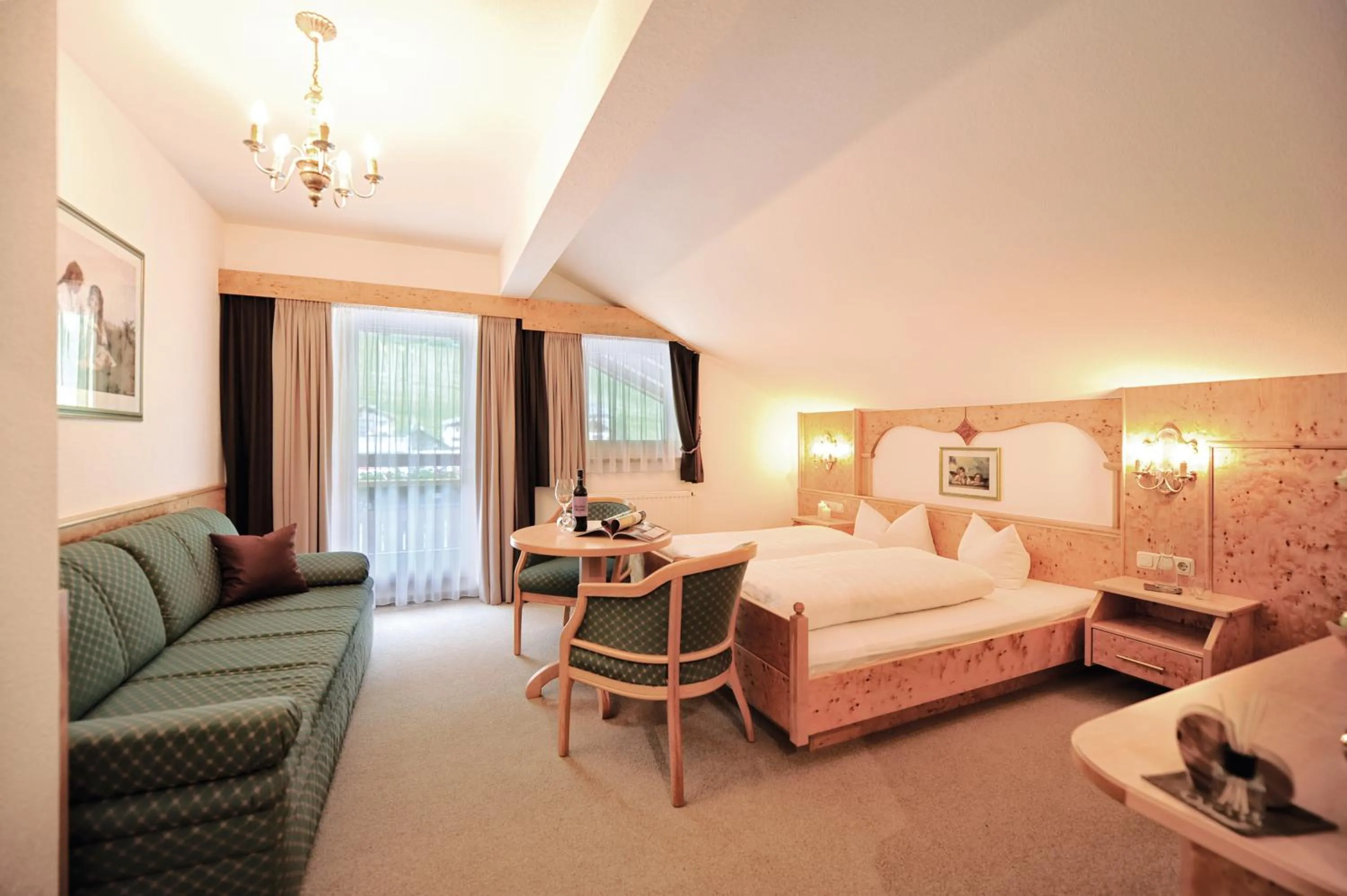 Bed in Hotel Verwall