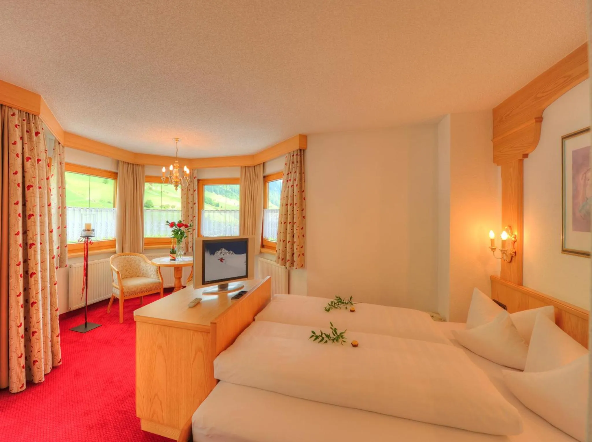 Bed in Hotel Verwall