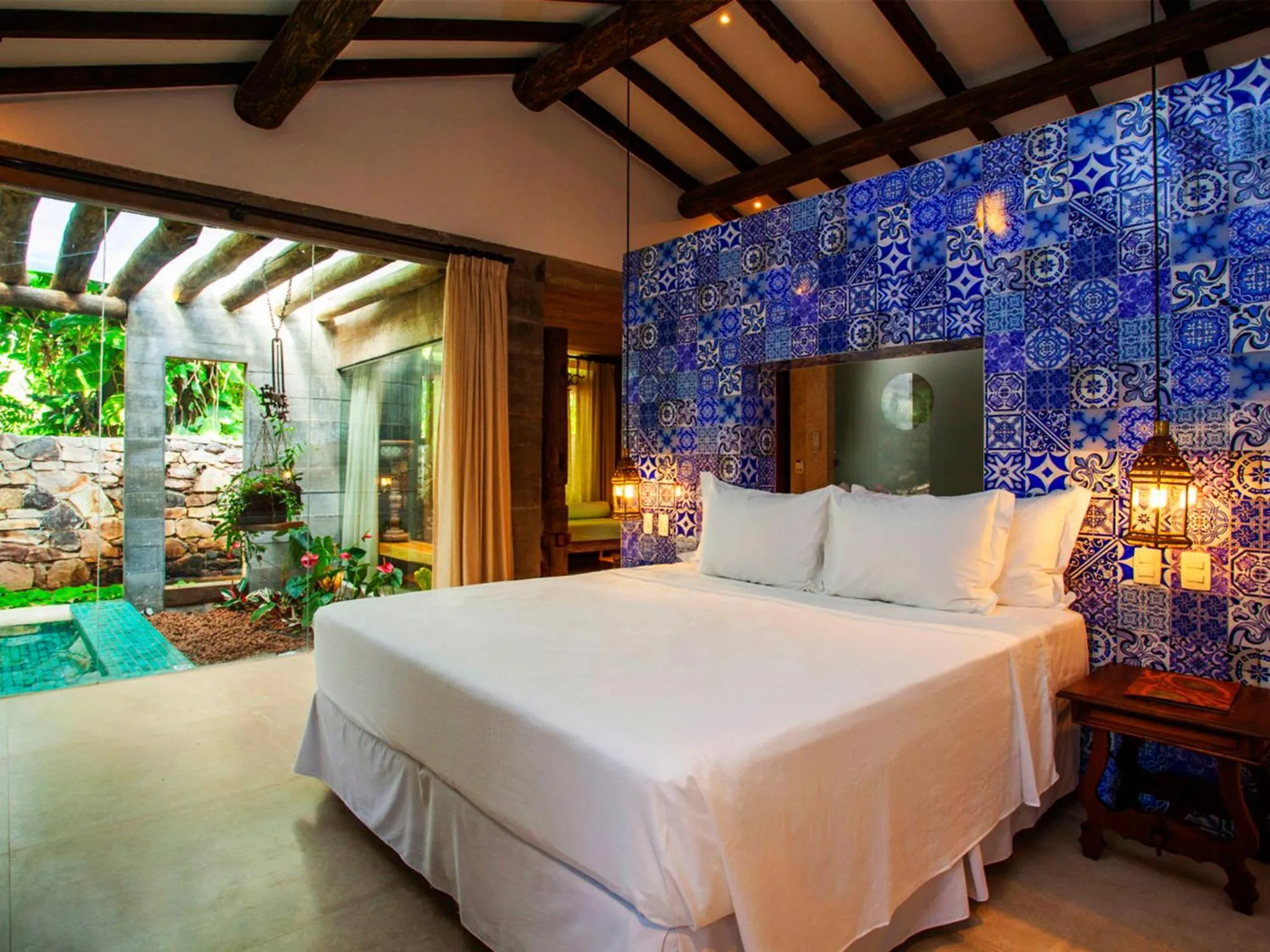 Area and facilities, Bed in Hotel de Lençois