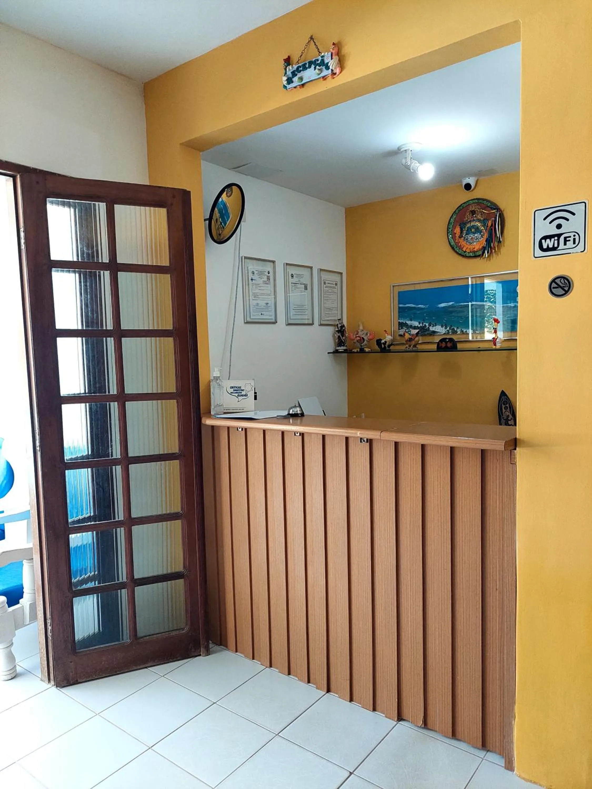 Lobby or reception in Pousada Lua Azul