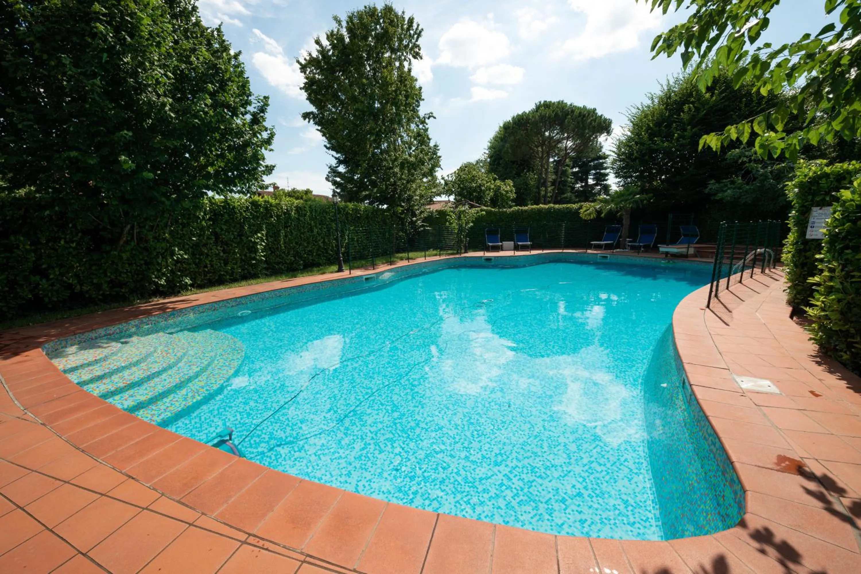 Pool view in B&B Family First