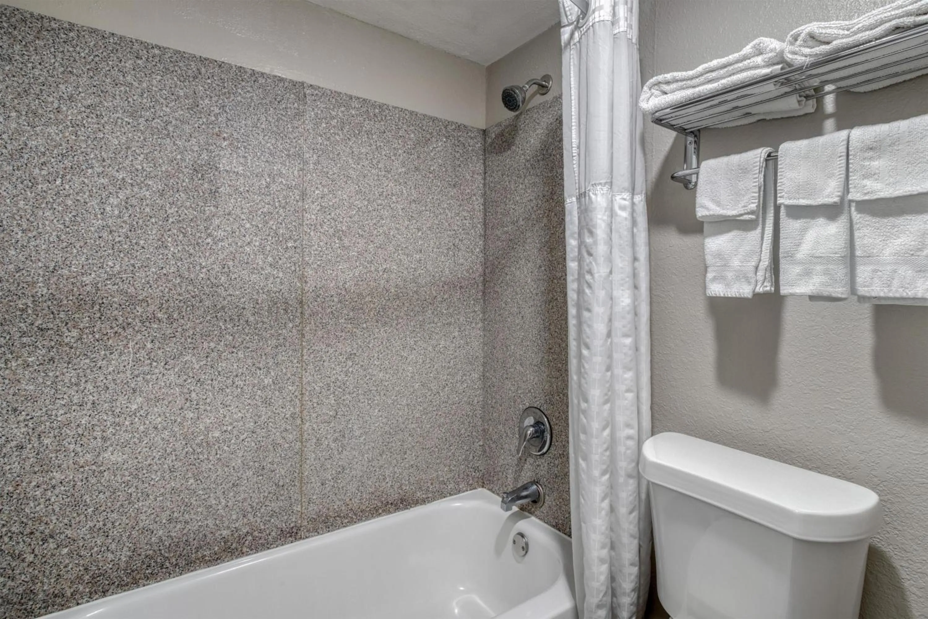 Bathroom in SureStay Hotel by Best Western Spring North Houston