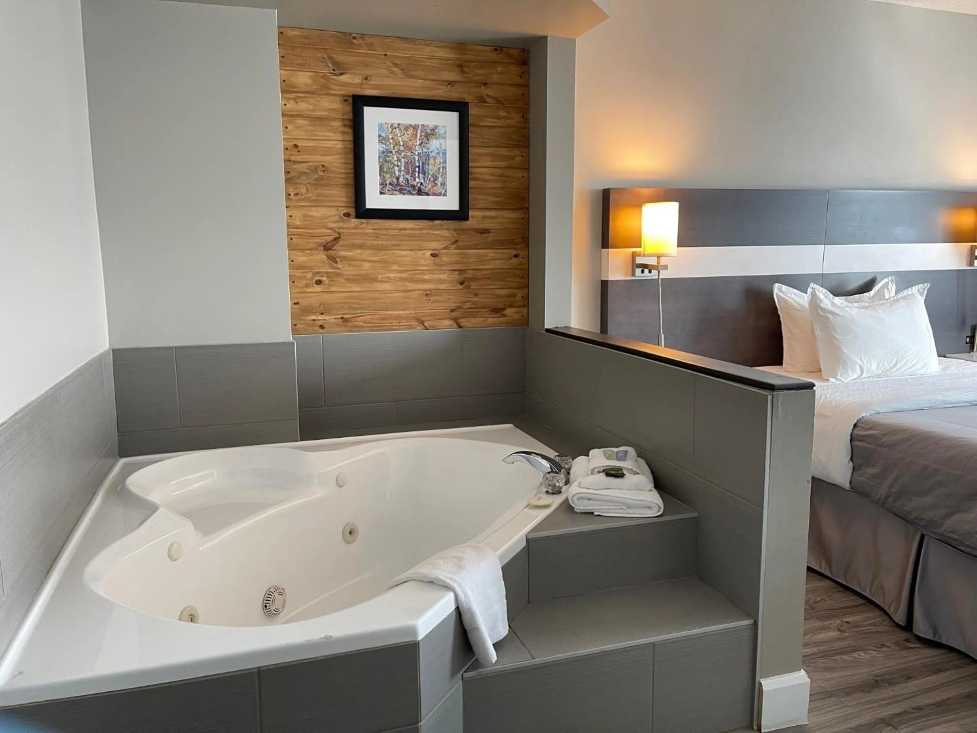 Bedroom, Bed in Auberge de la Gare