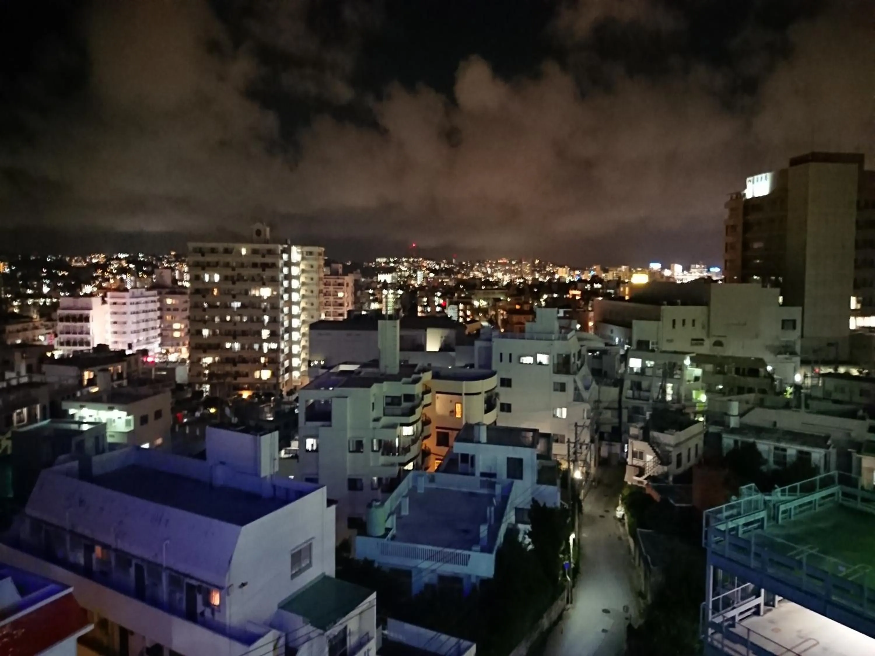 Night in Sunset Hills Inn Naha
