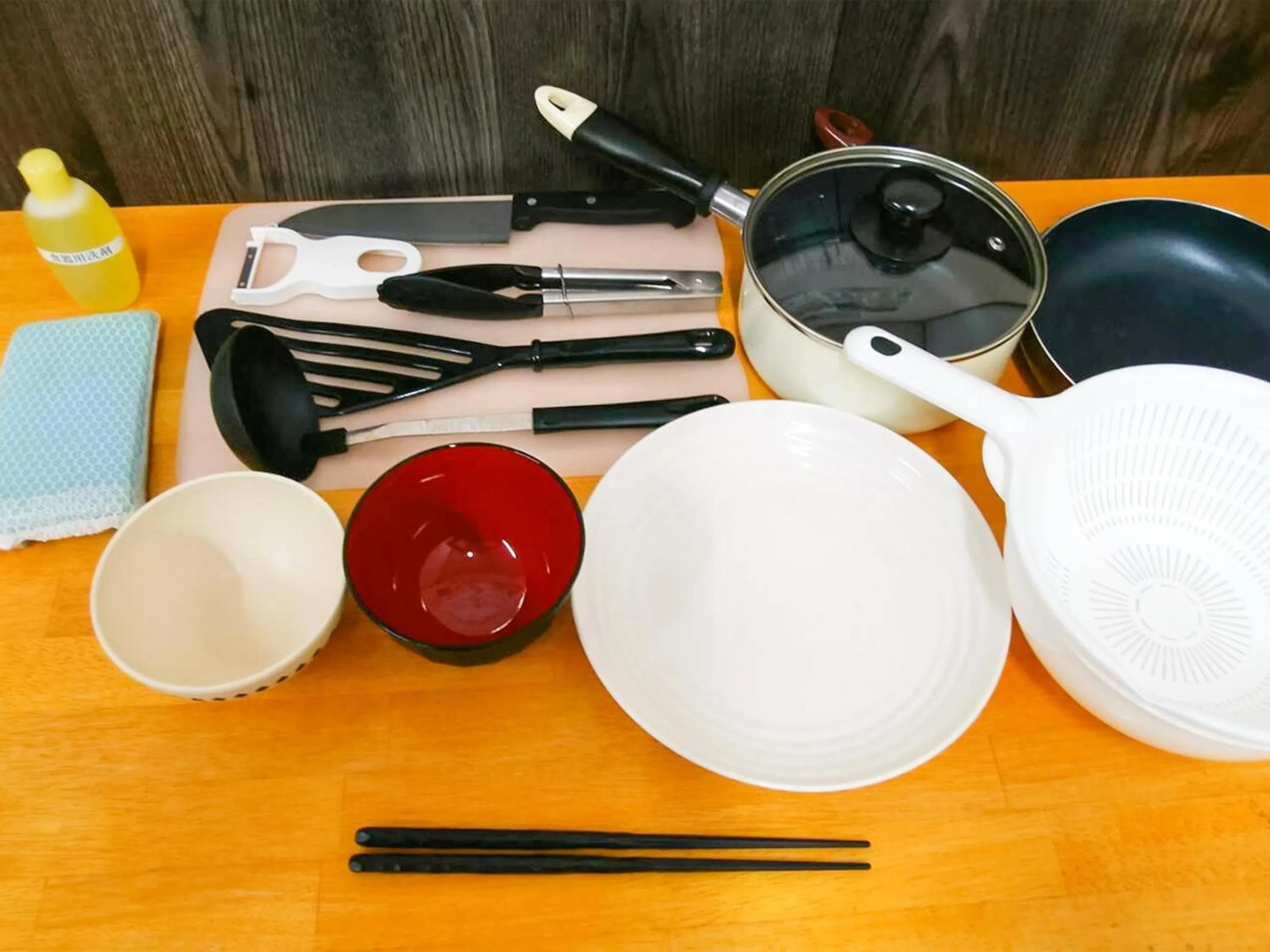 Kitchen or kitchenette in Sunset Hills Inn Naha