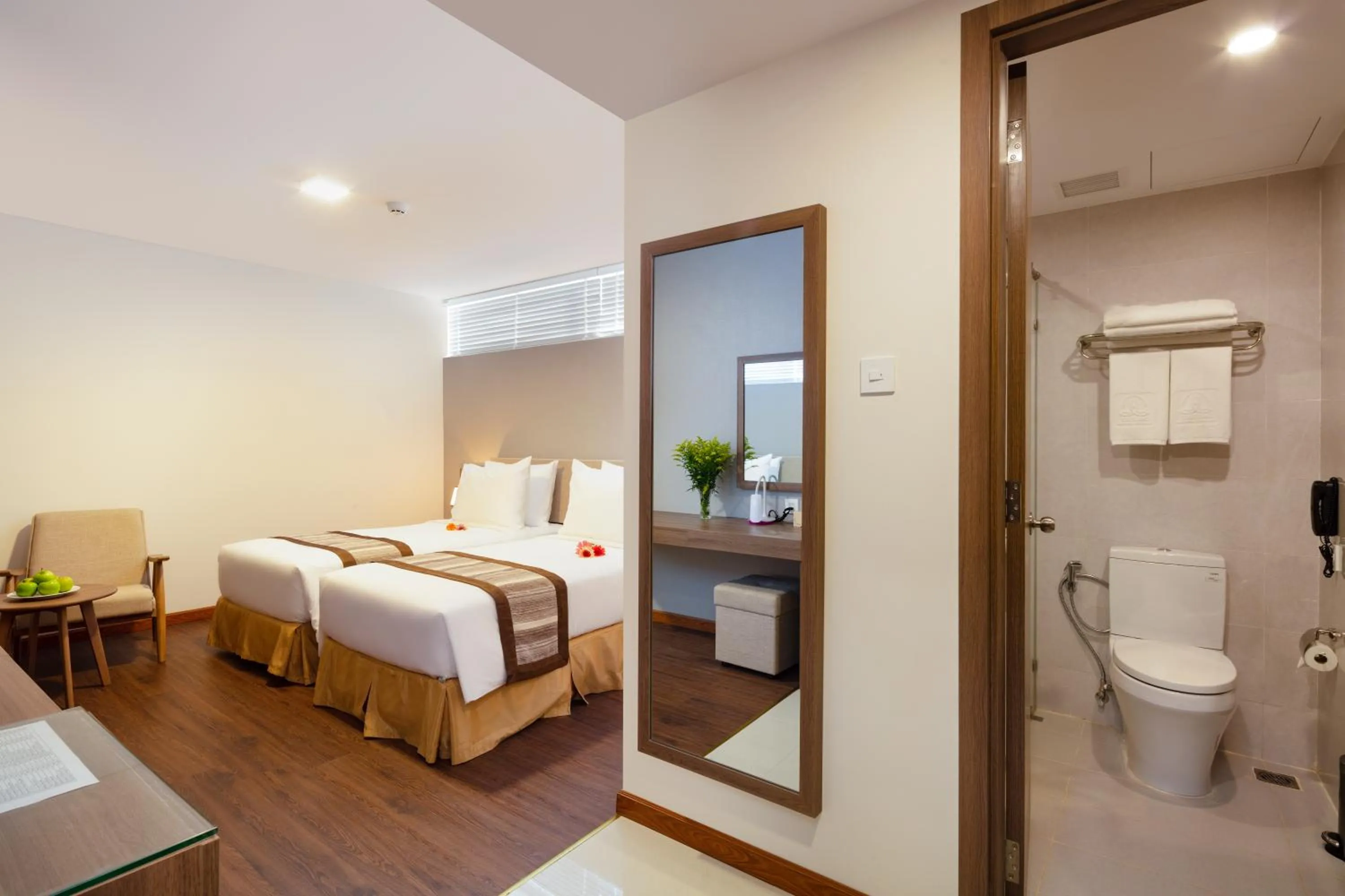 View (from property/room), Bed in Libra Hotel Nha Trang