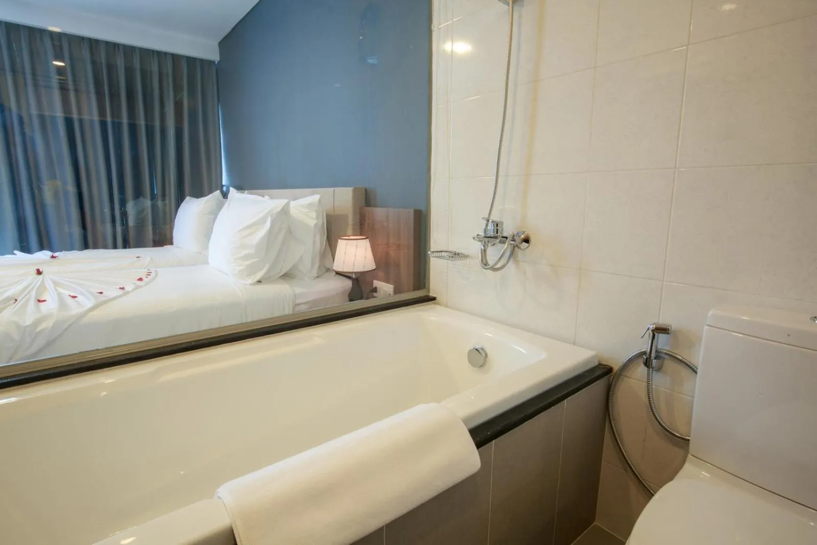 Bathroom, Bed in Libra Hotel Nha Trang